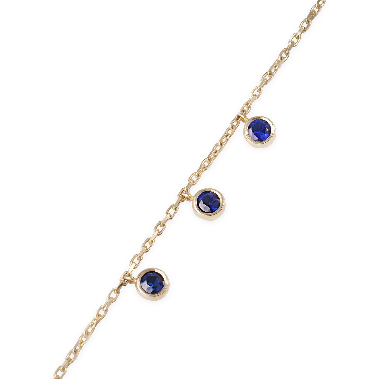 Колье из золота с сапфирами и подвеской-кистью Tasselly sapphires