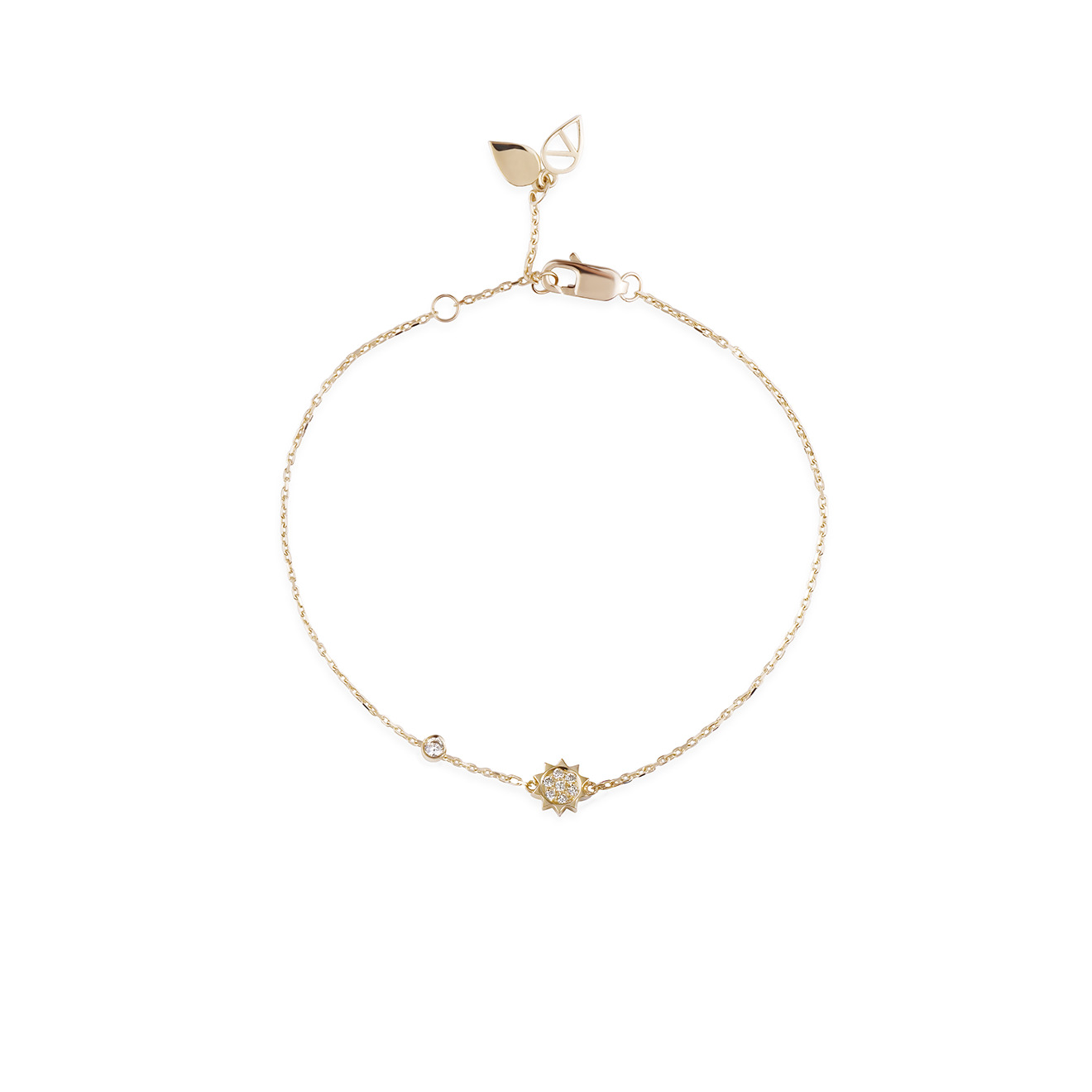 Astro Diamonds star Gold Diamond Bracelet