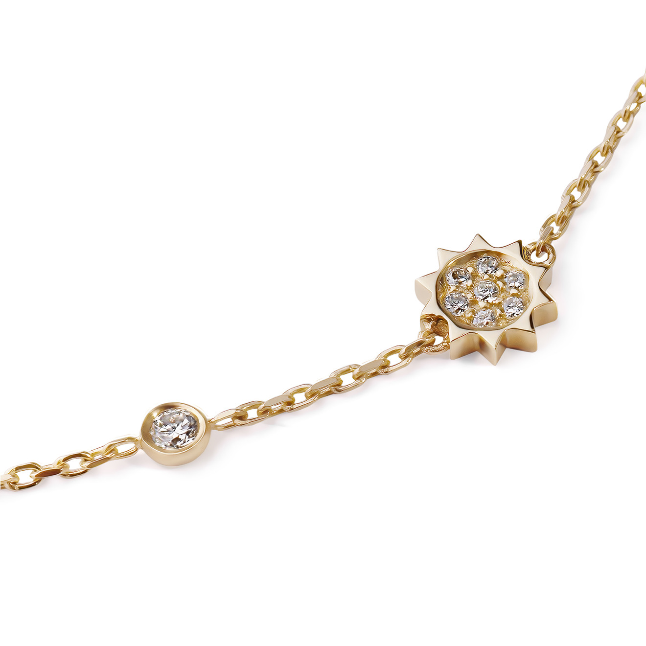 Astro Diamonds star Gold Diamond Bracelet