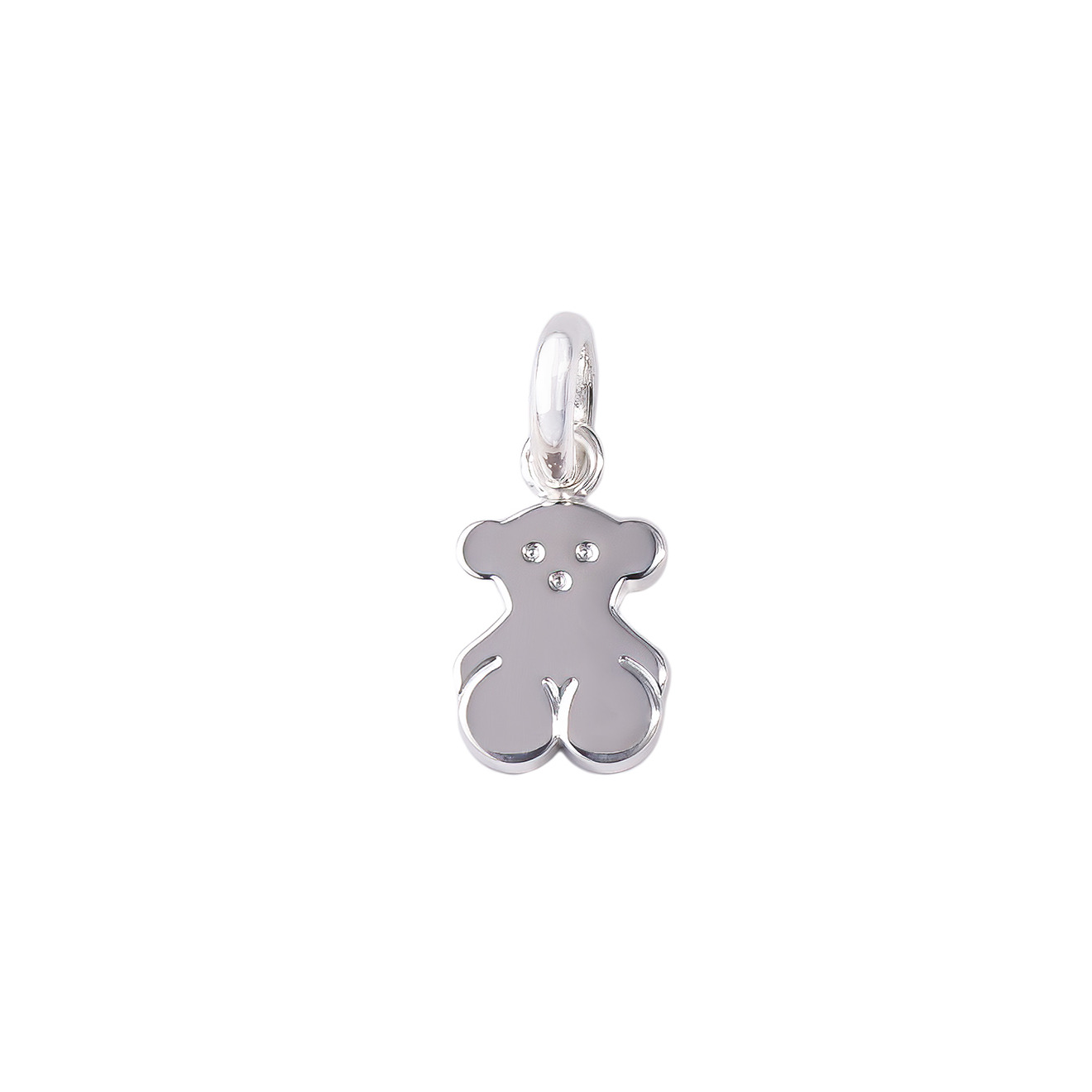 Silver teddy bear pendant