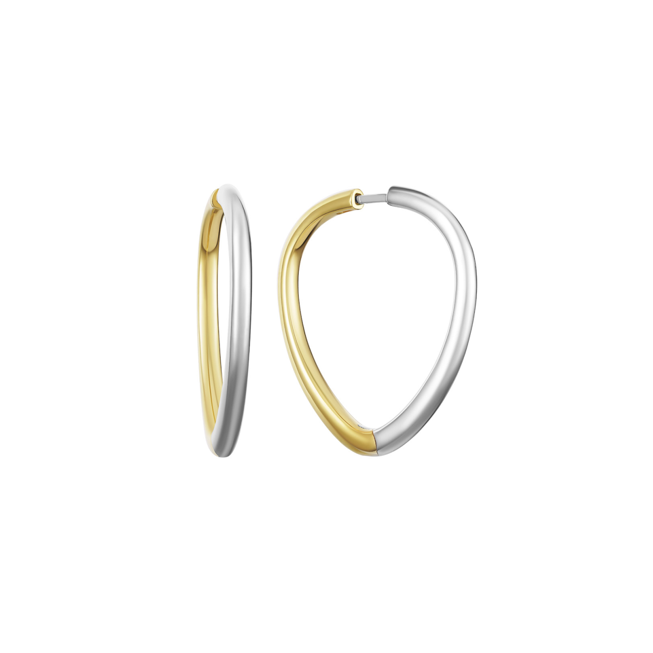 Avgvst Позолоченные серьги-кольца Щит из серебра