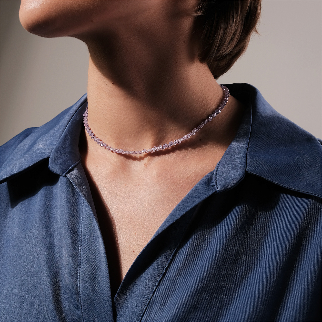 VIOLET FROST Cubic Zirconia Necklace
