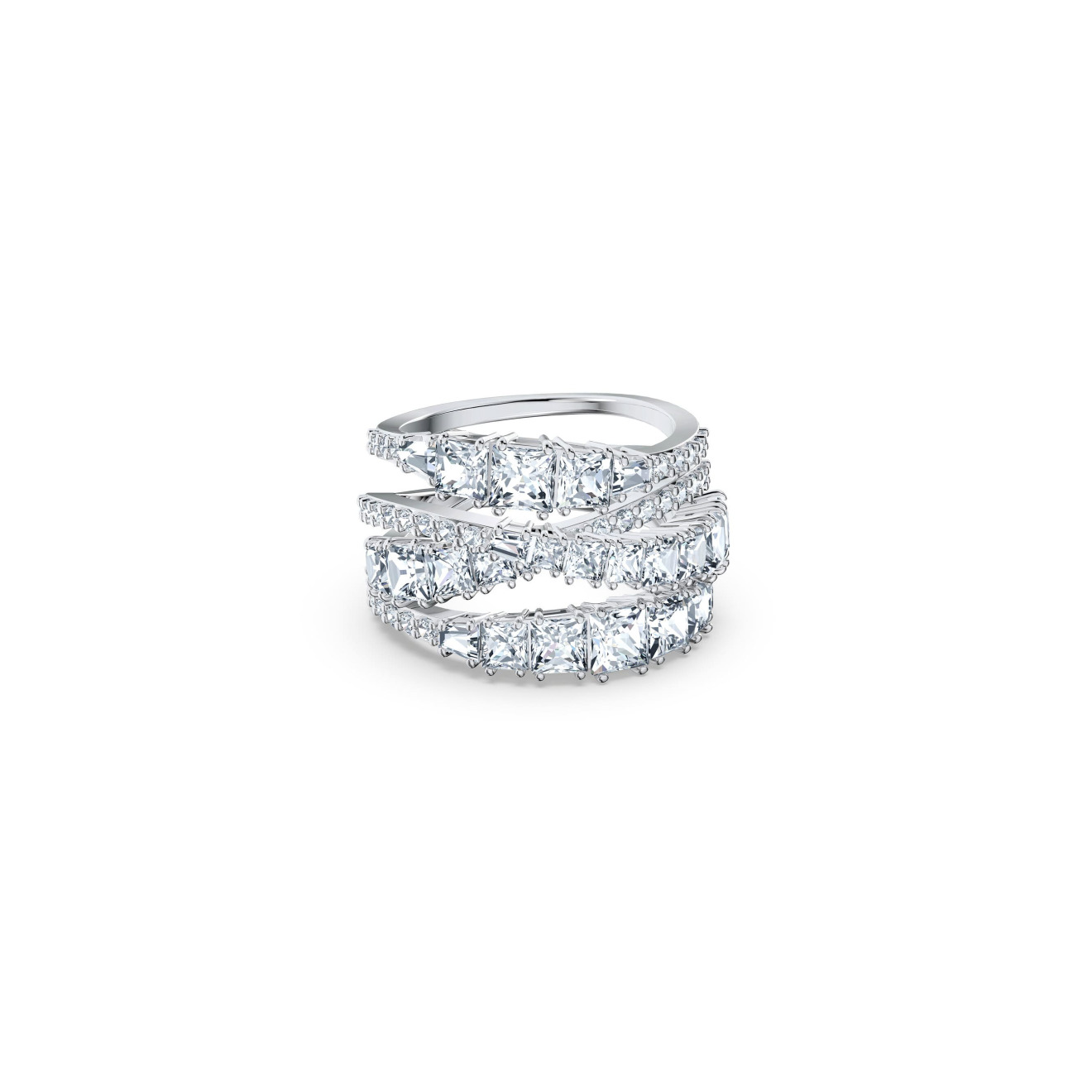 Серебристое кольцо TWIST WRAP