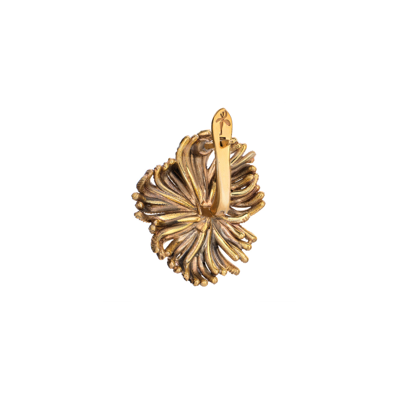 Позолоченные серьги Fiori del paradiso с фианитами