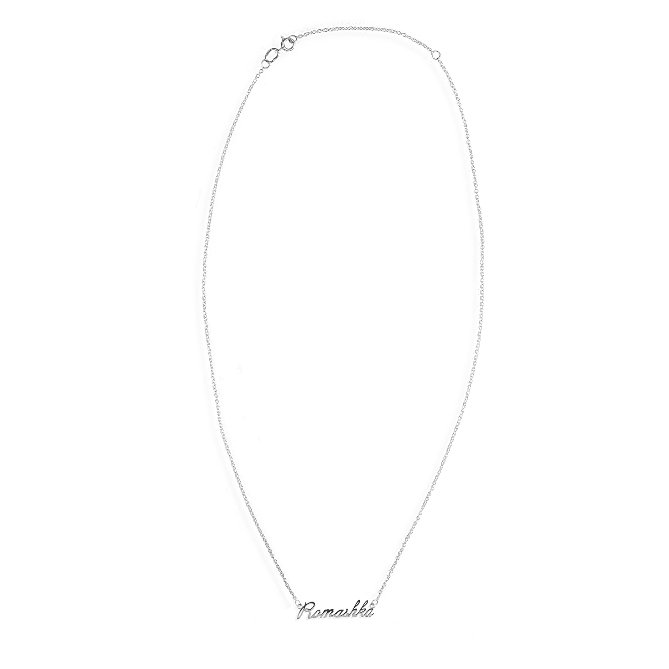 Personalized Romashka pendant made of silver
