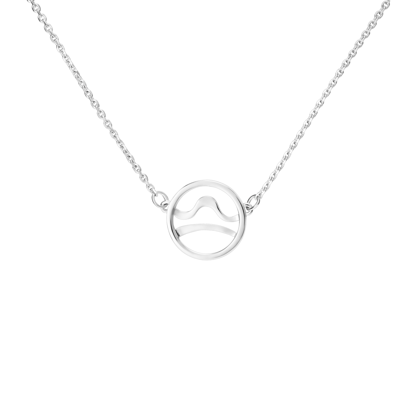 Necklace made of silver zodiac sign "Libra"