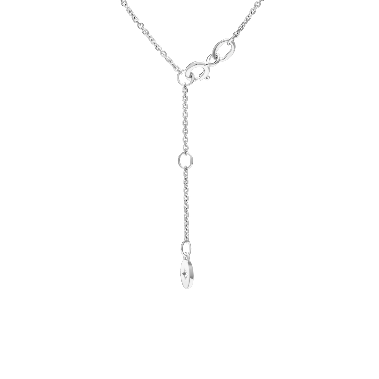 Колье из серебра знак зодиака "Водолей"