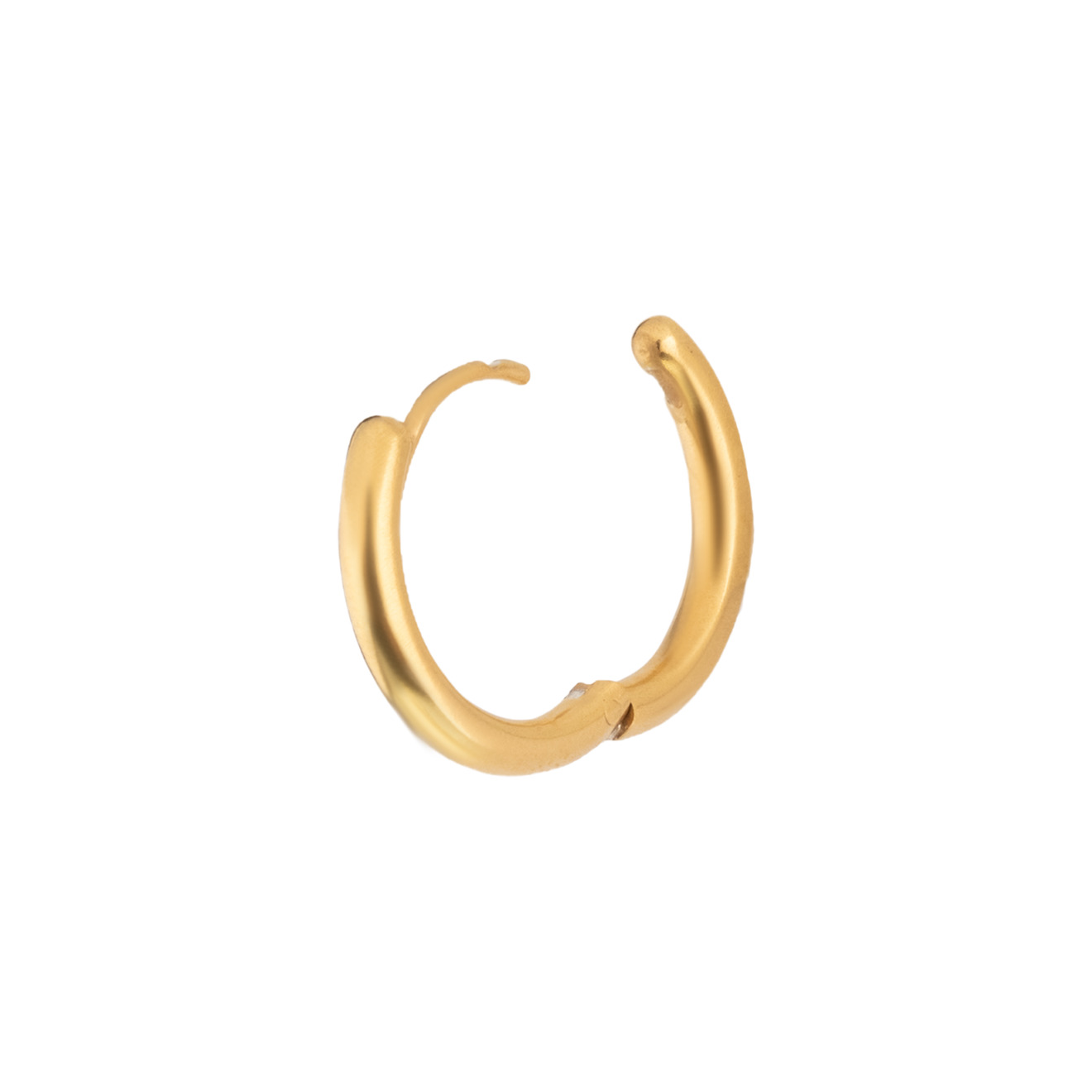 Позолоченная моносерьга RING L из серебра