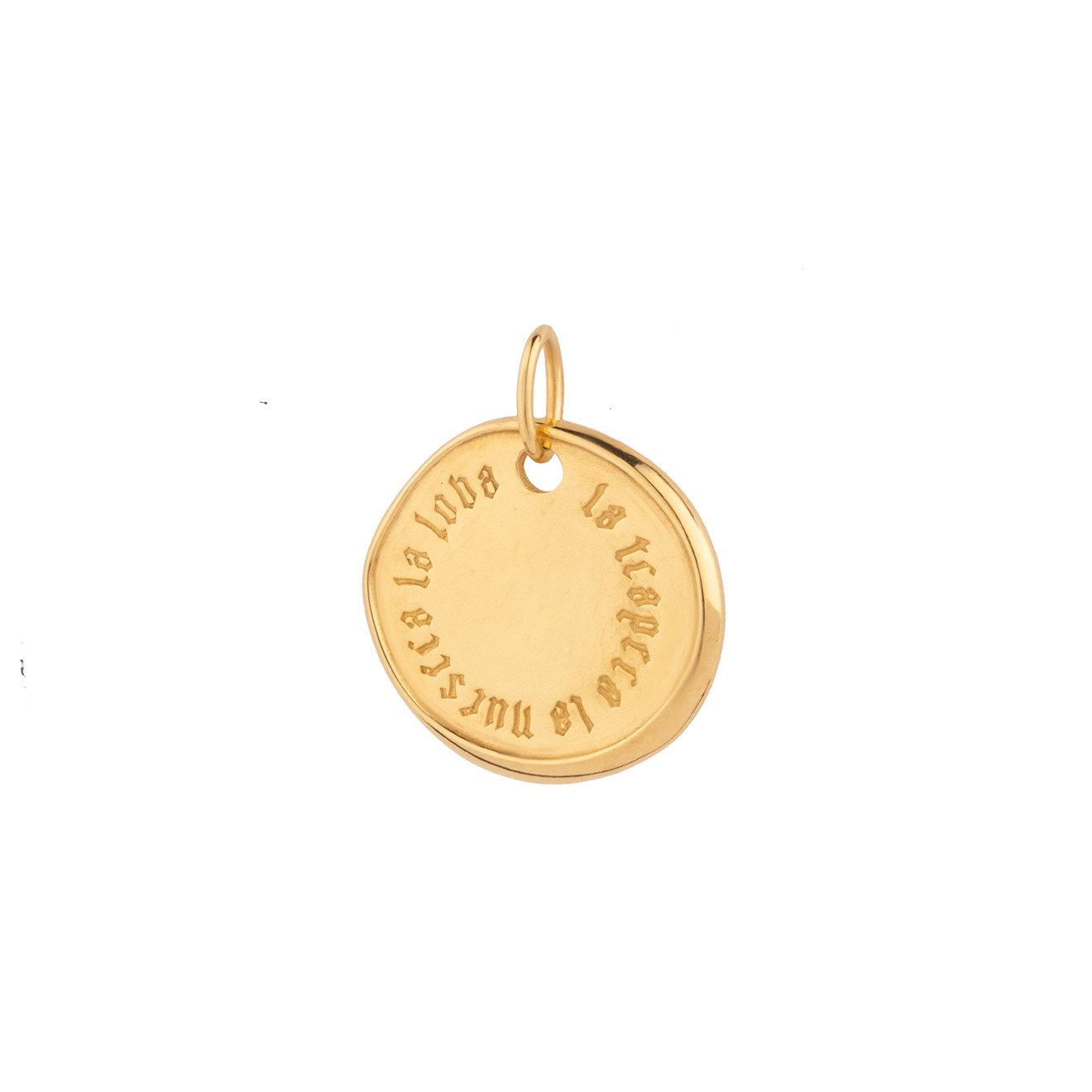 Gold-plated LA LOBA pendant in silver