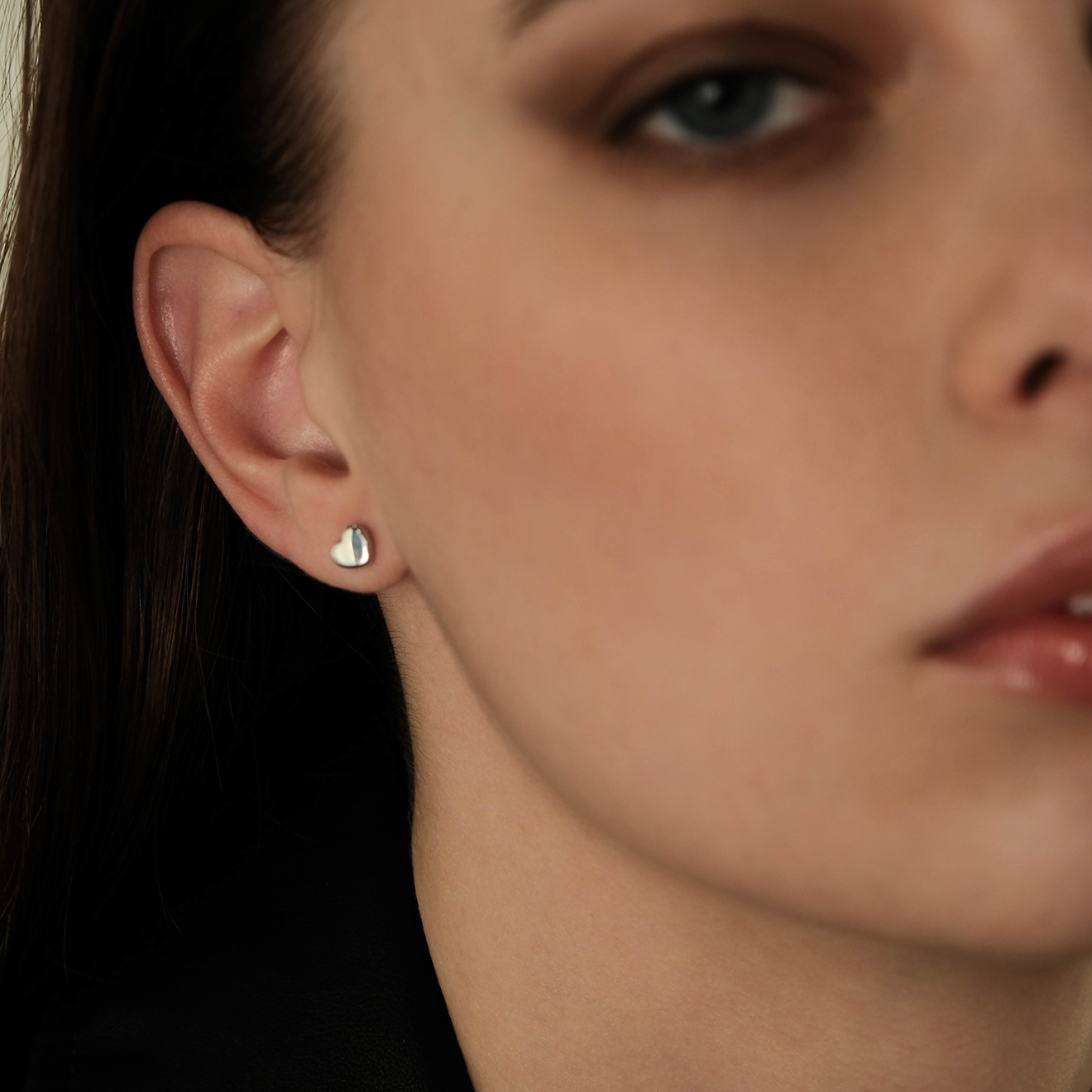XXS heart busets in white gold