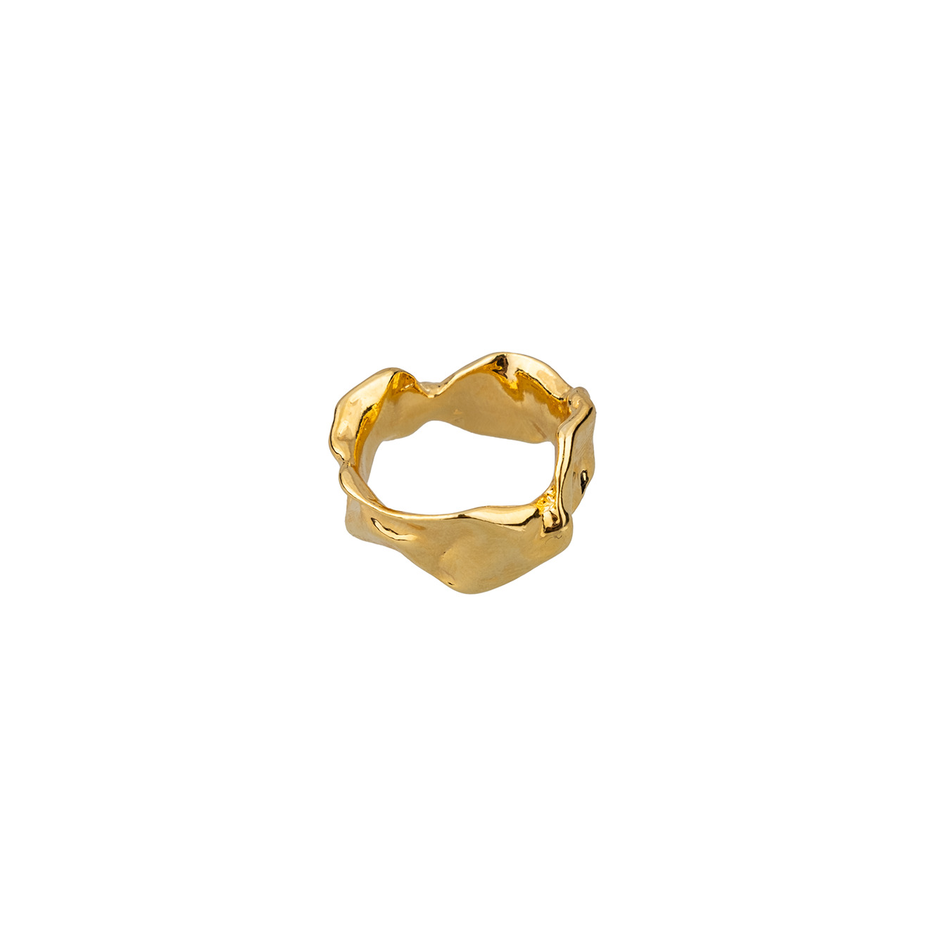 цена Aqua Золотистое скульптурное кольцо