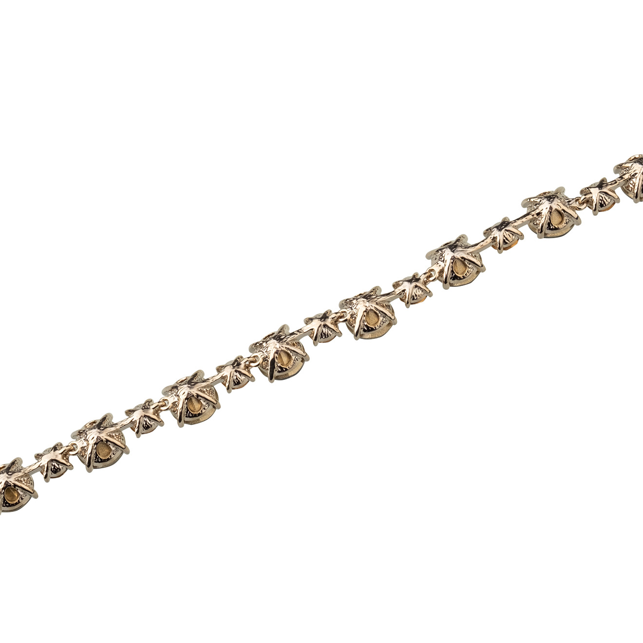 Silver choker with black crystals