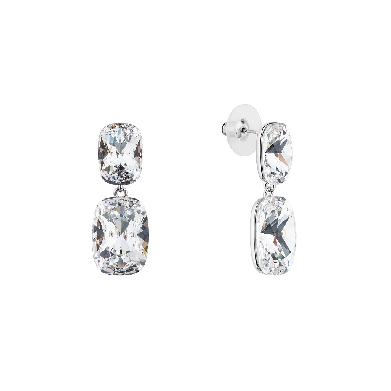 Double Crystal Earrings