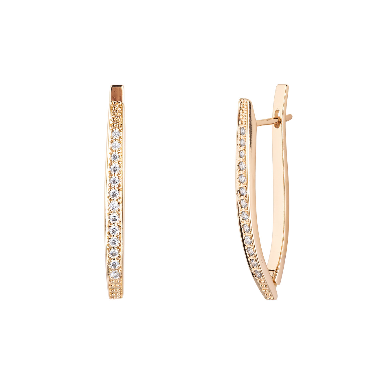 earrings with crystals