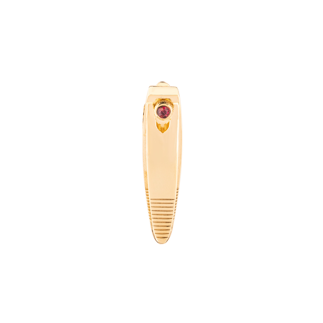 Позолоченные серьги Nailclipper с кристаллом