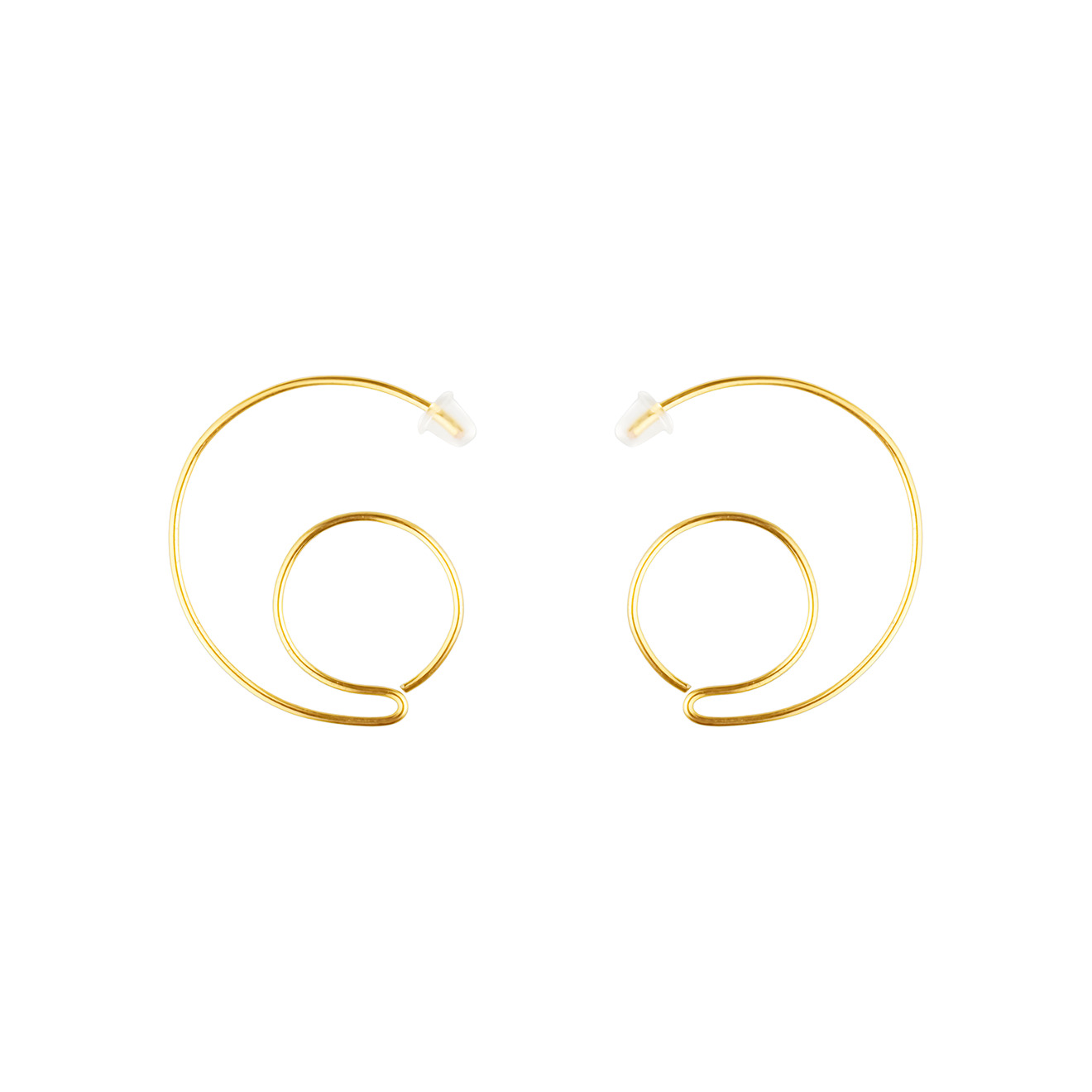 Gold-plated earrings
