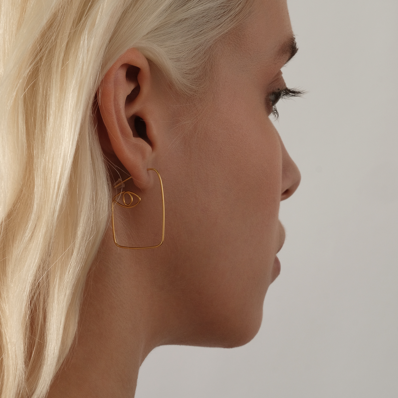 Gold-plated earrings