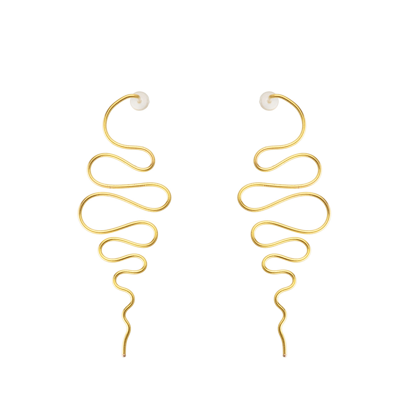 Gold-plated earrings