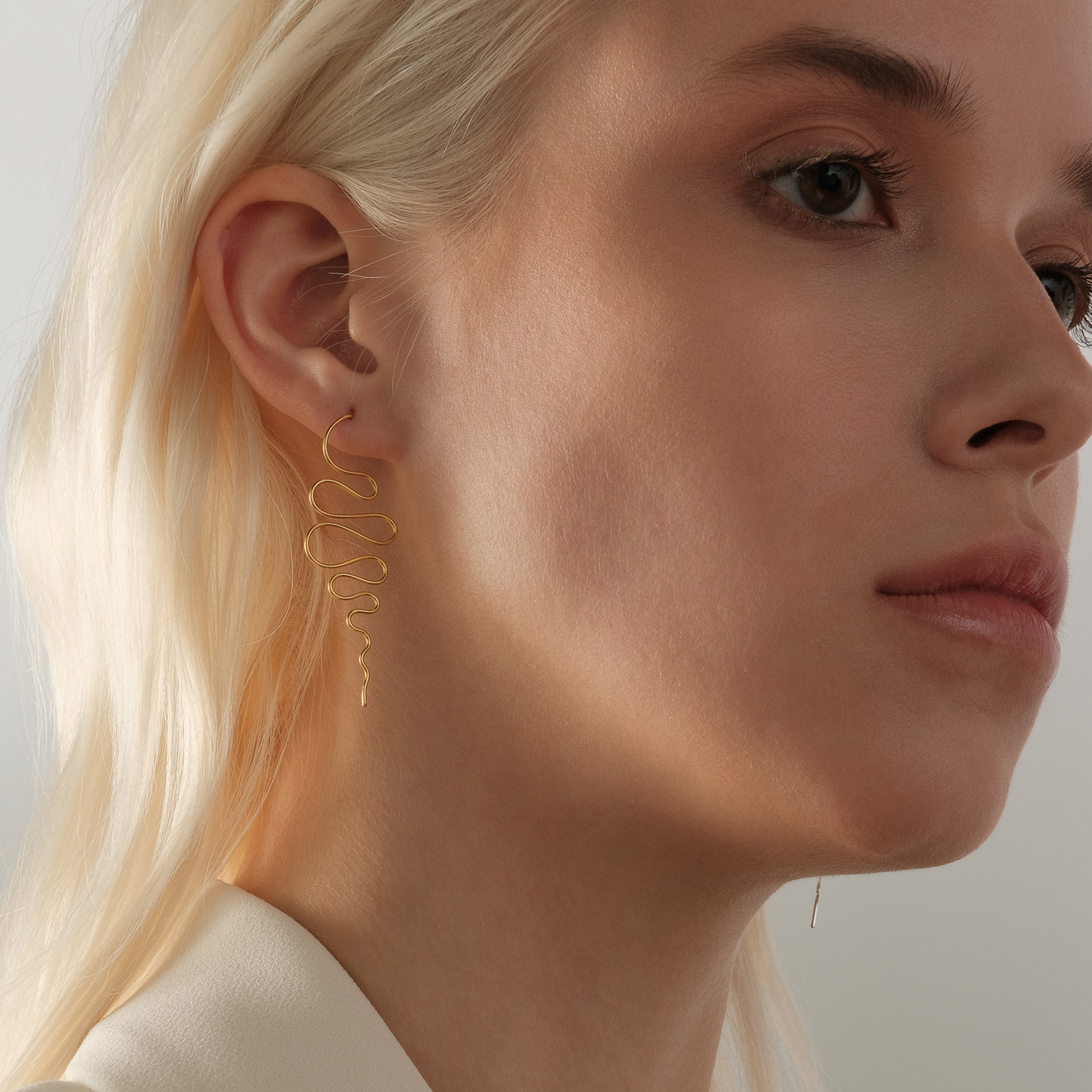 Gold-plated earrings