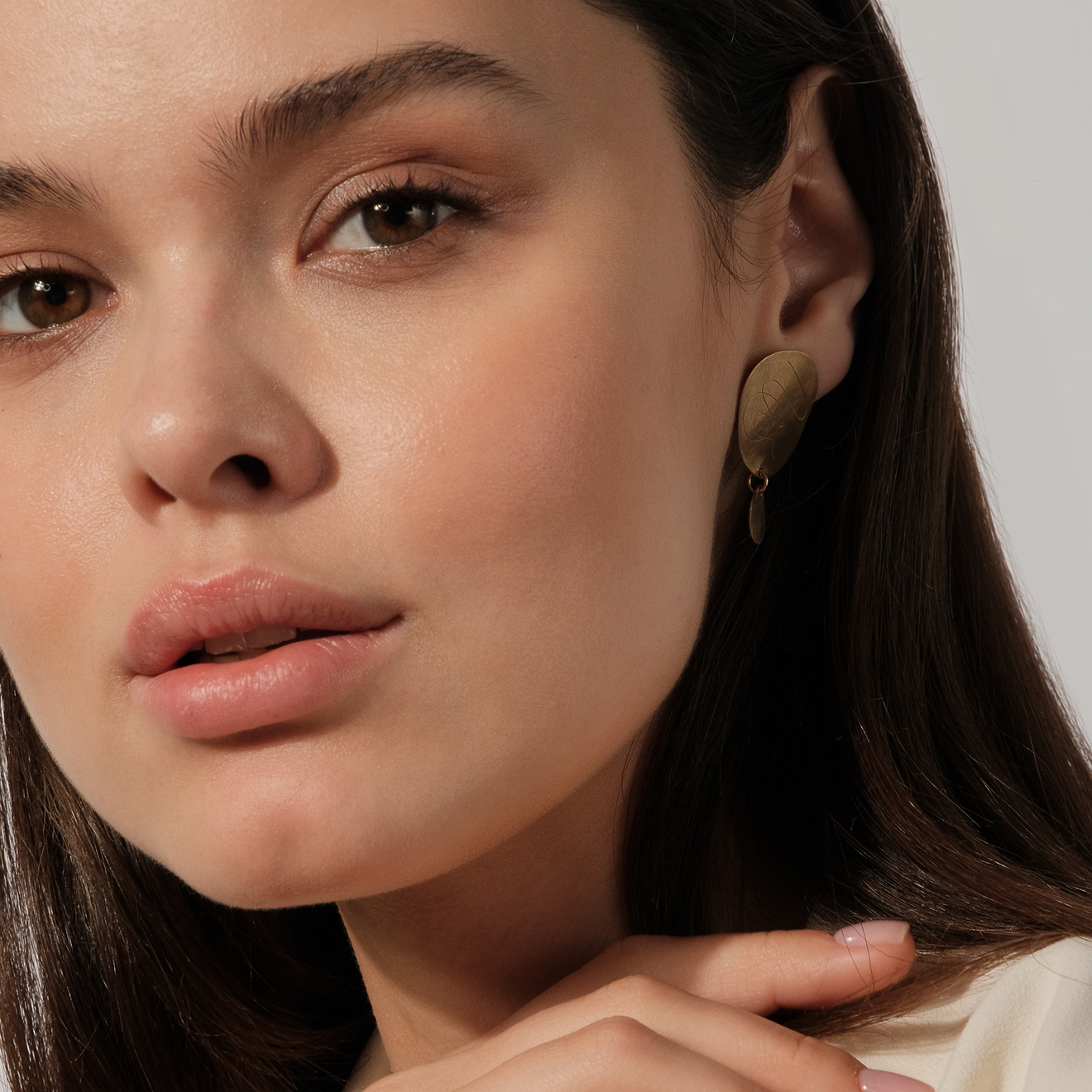 Gold-plated earrings