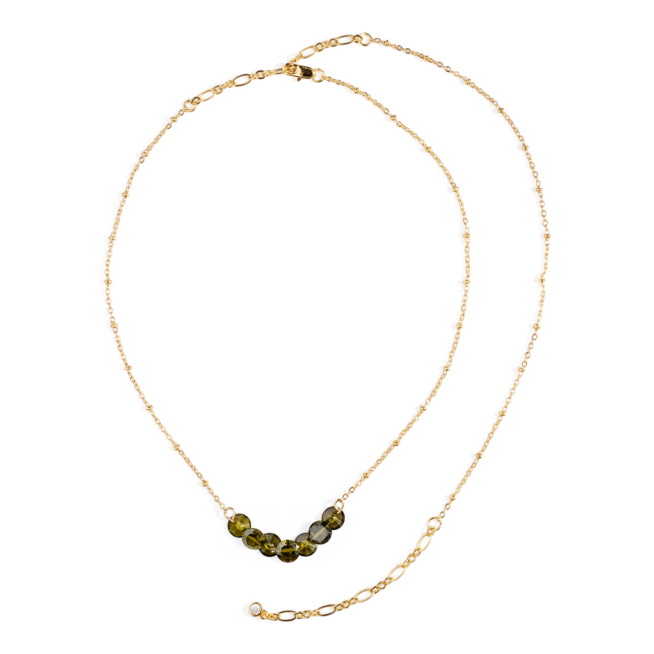 GRASS necklace with cubic zirconia
