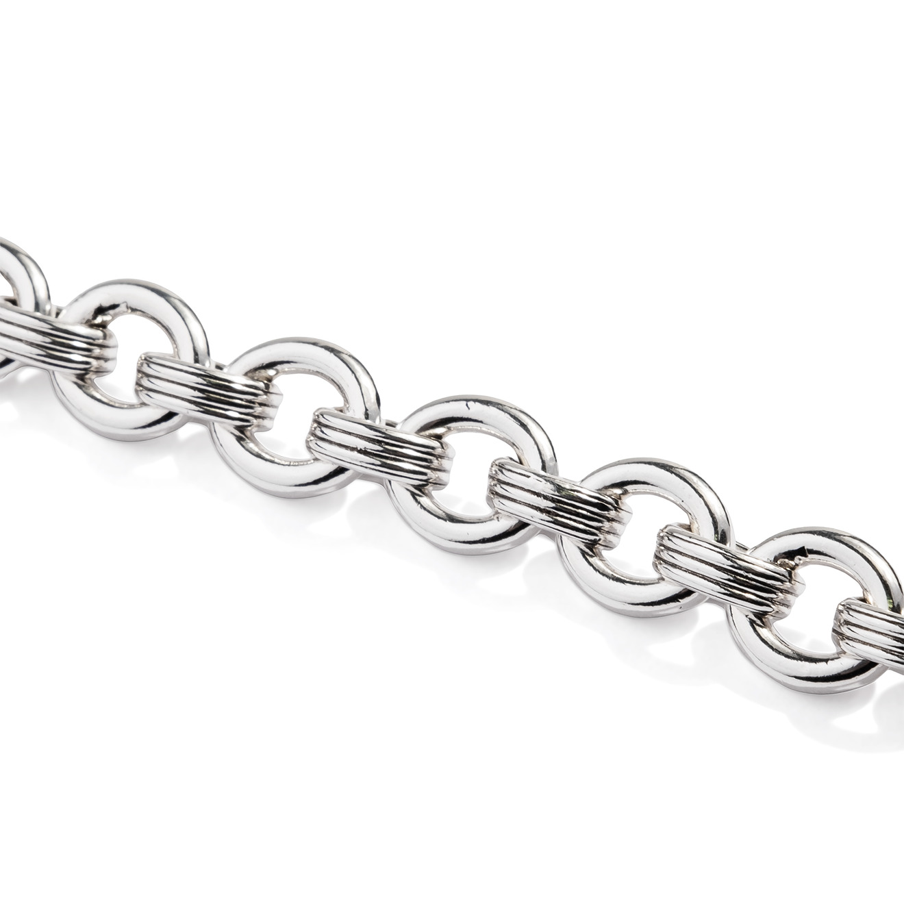 Браслет-цепь Chain, покрытый серебром