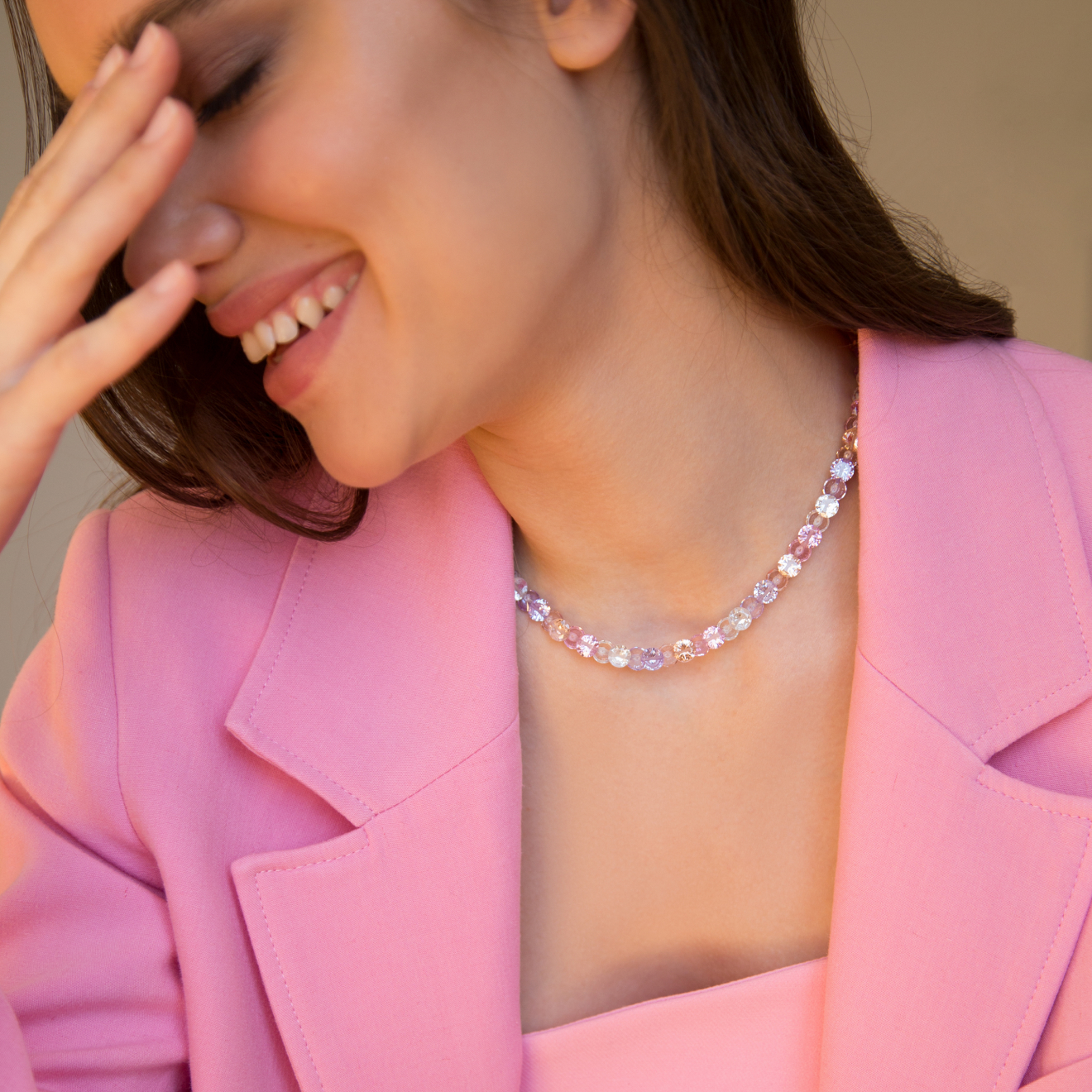 STARDUST necklace with cubic zirconia