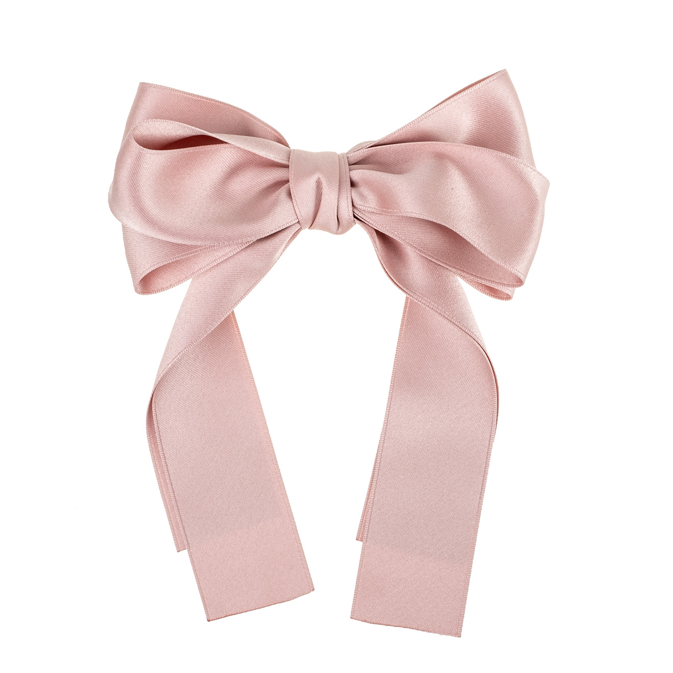 Light pink bow hairpin