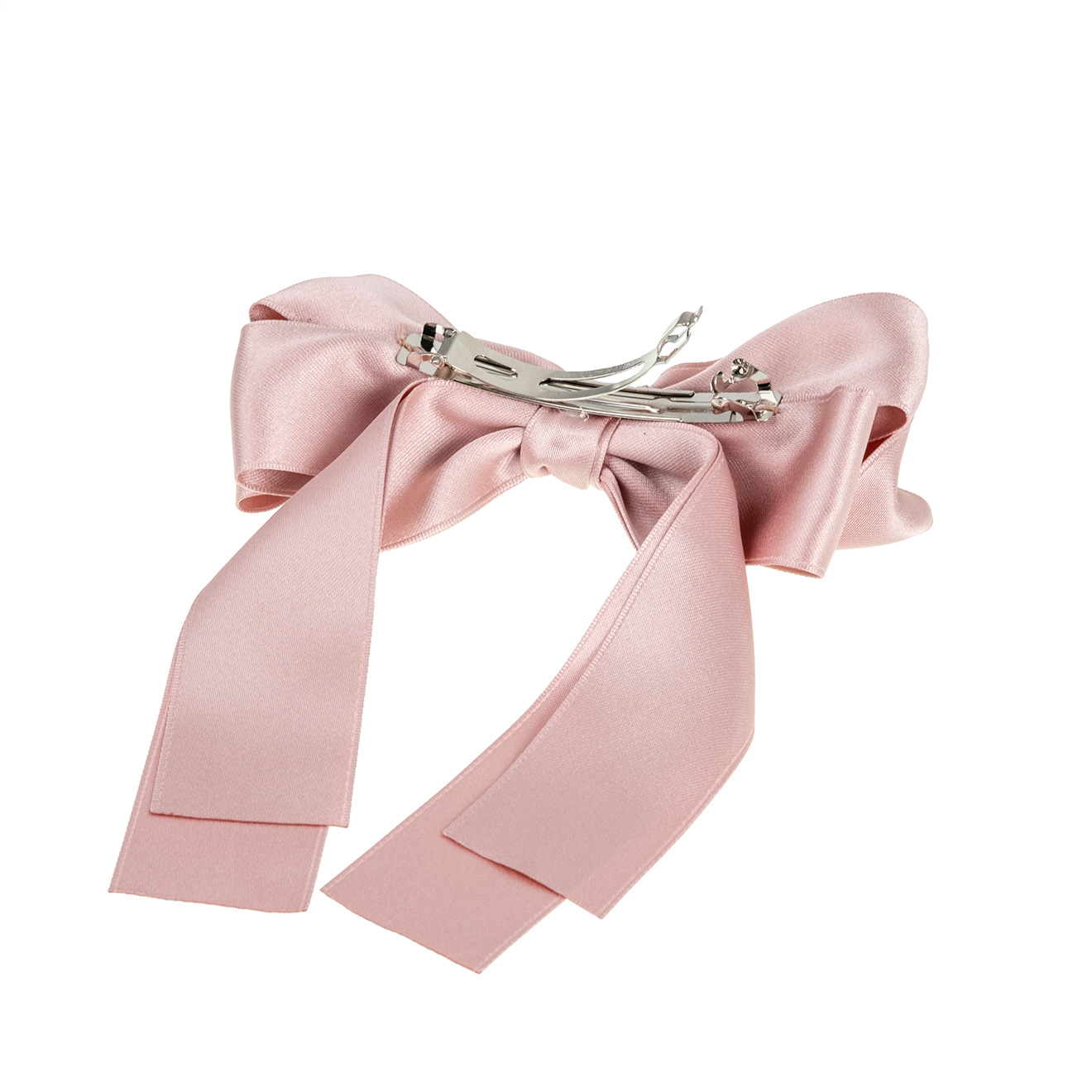 Light pink bow hairpin