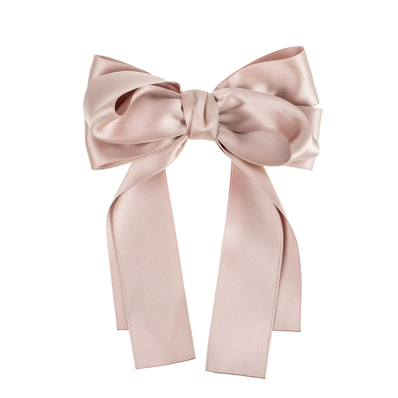 Beige bow hairpin