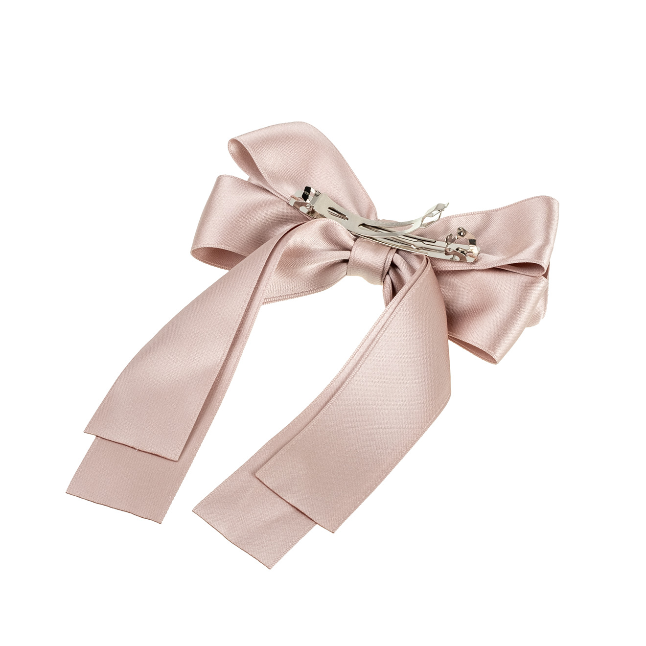 Beige bow hairpin