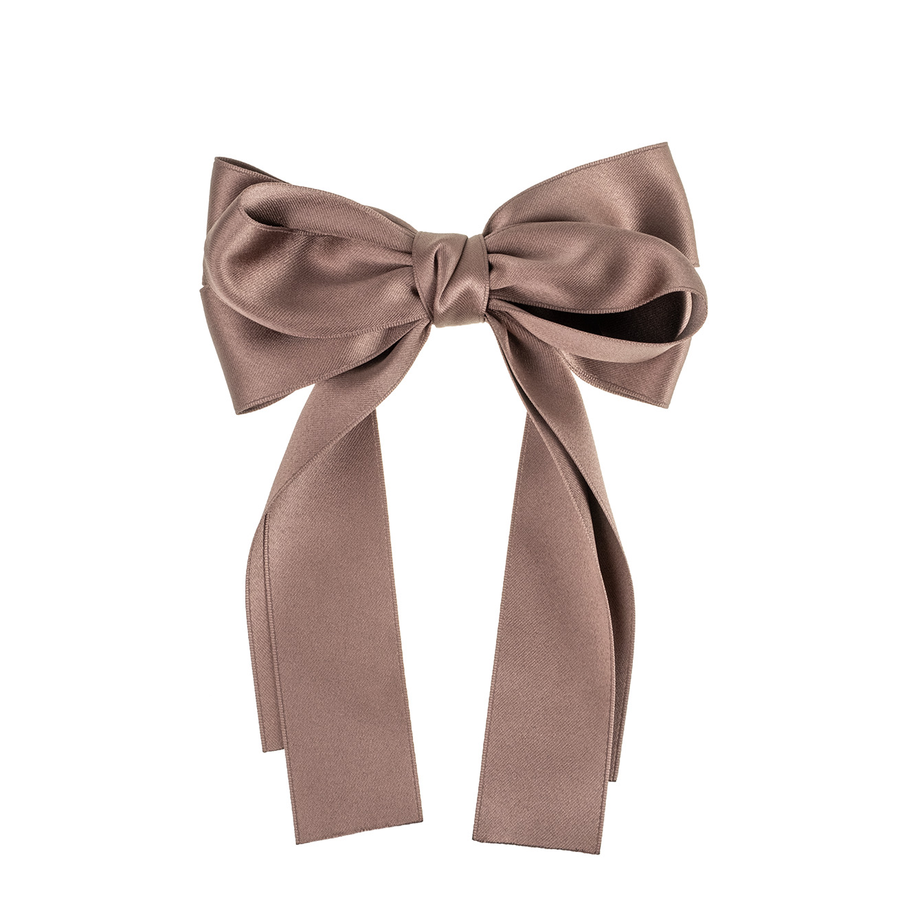 Chocolate barrette-bow