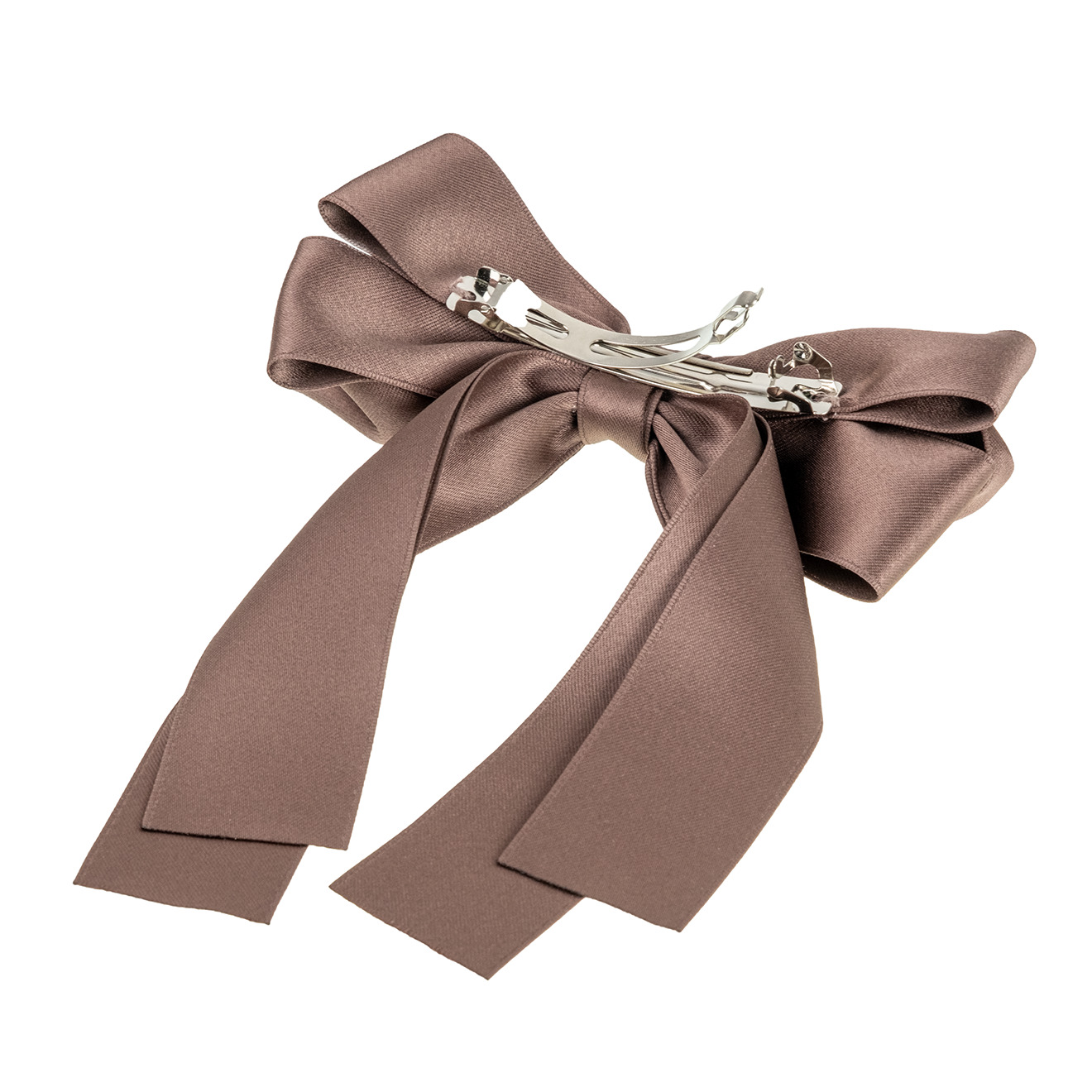 Chocolate barrette-bow