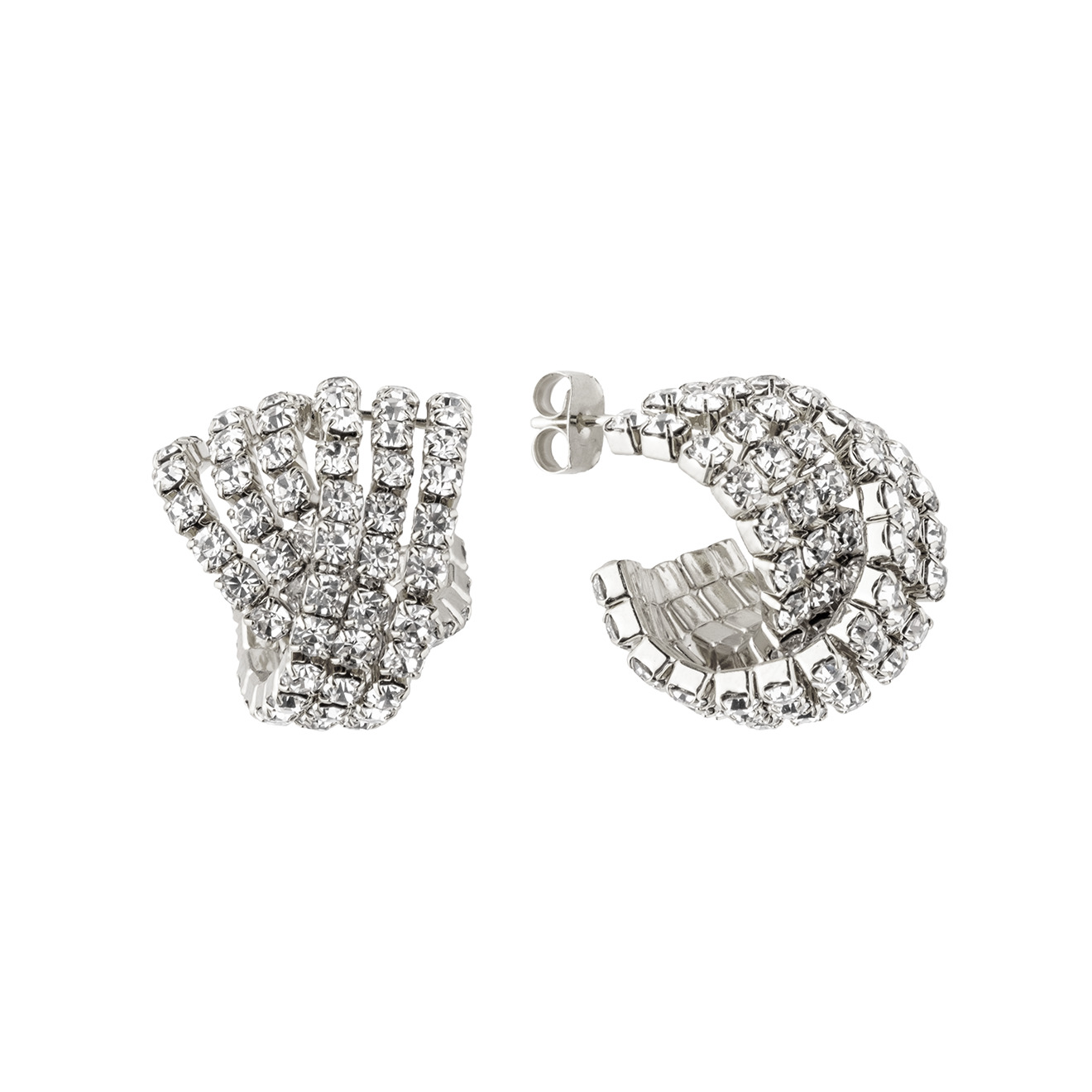 earrings with crystals