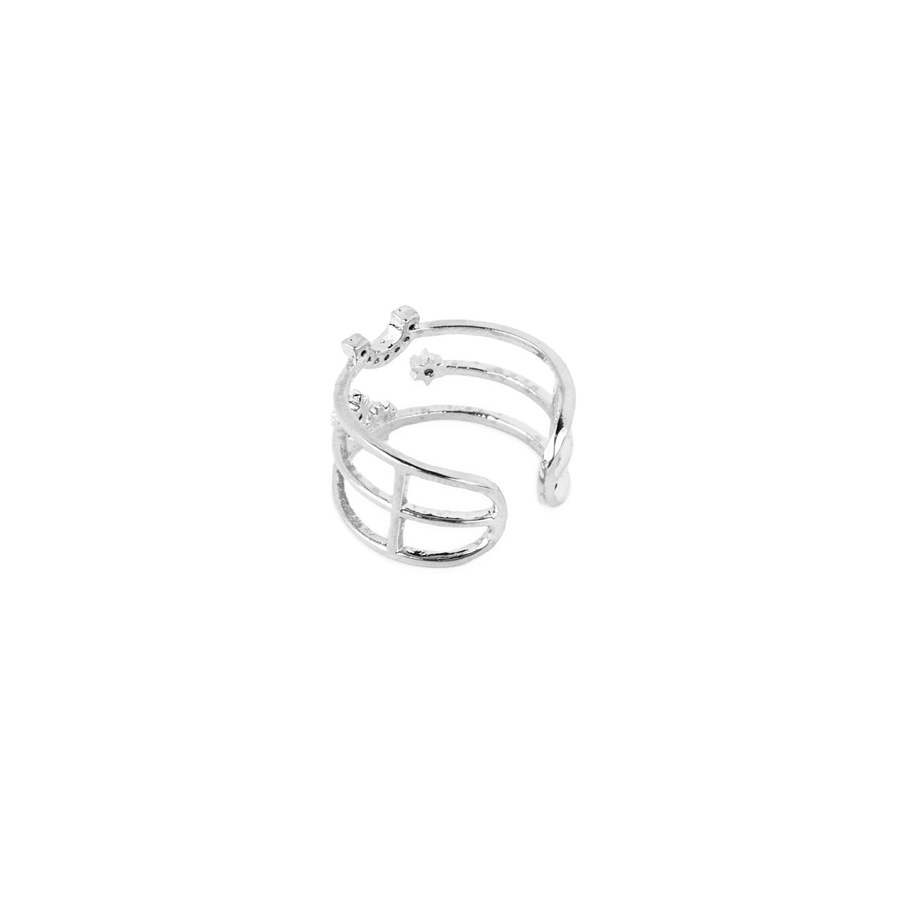 ring with moon, star and rainbow