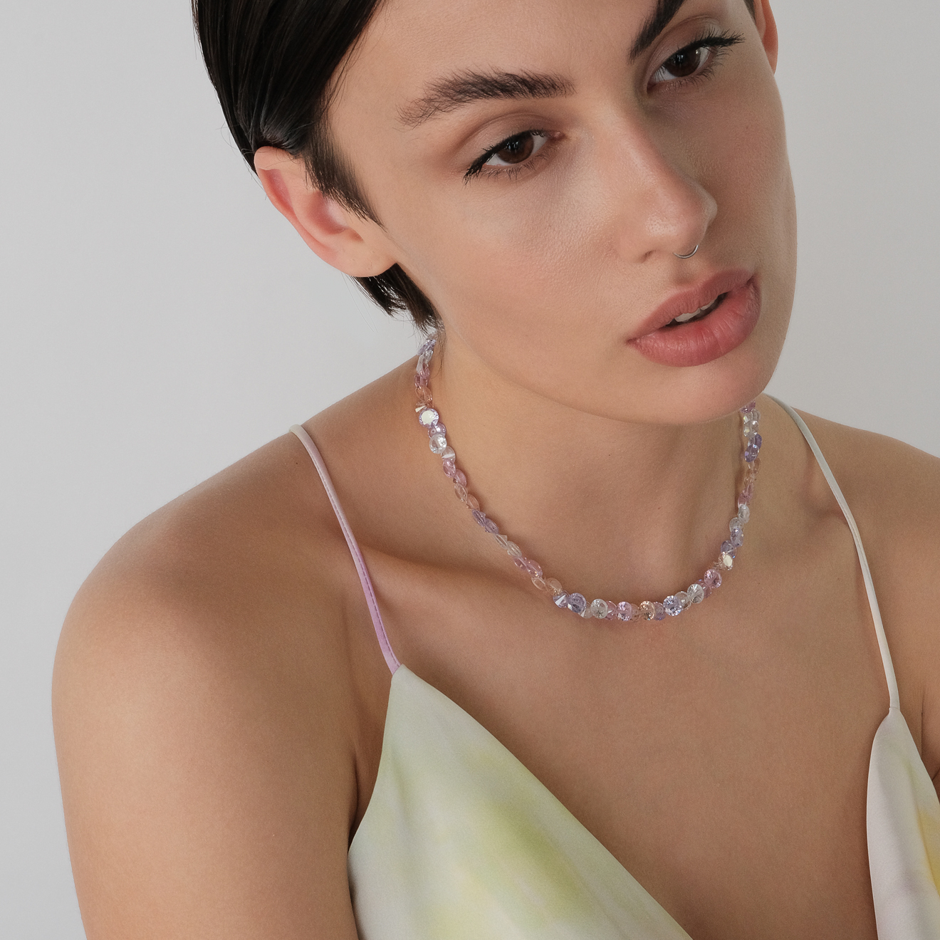 STARDUST necklace with cubic zirconia