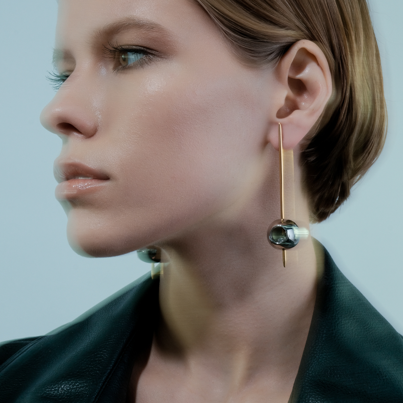 Bicolor Tapeo Olives Earrings