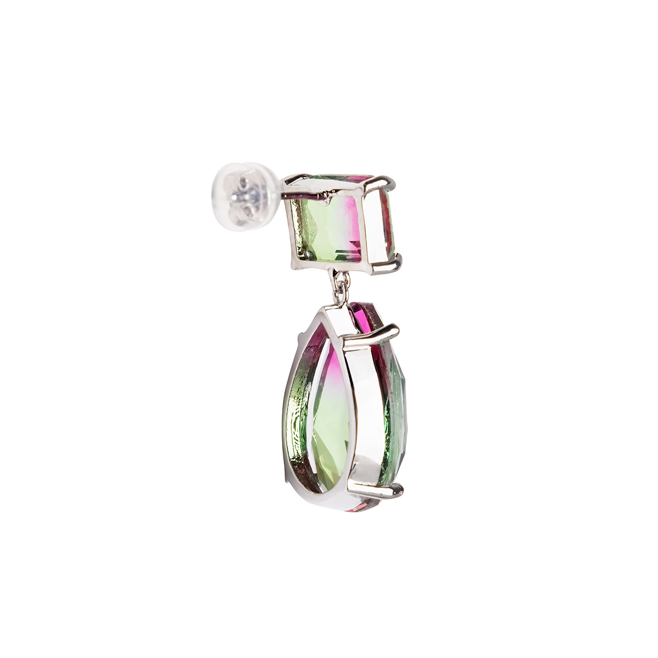 earrings with chameleon crystals