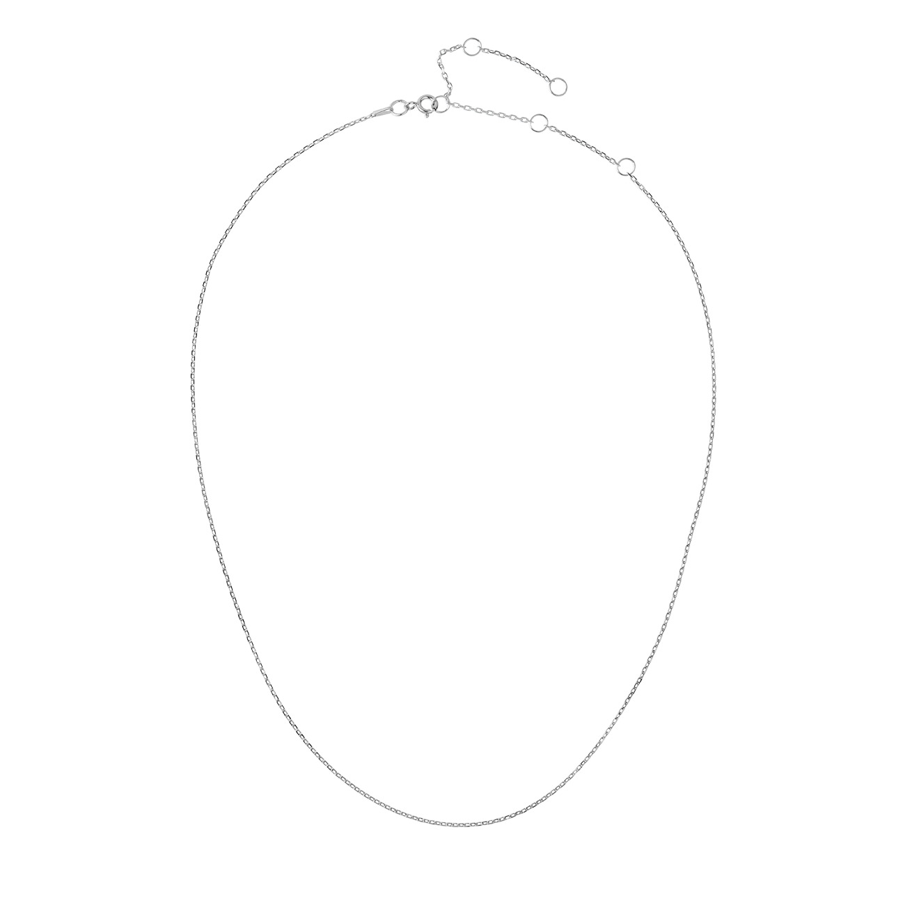 Цепочка BASIC из серебра с регулировкой