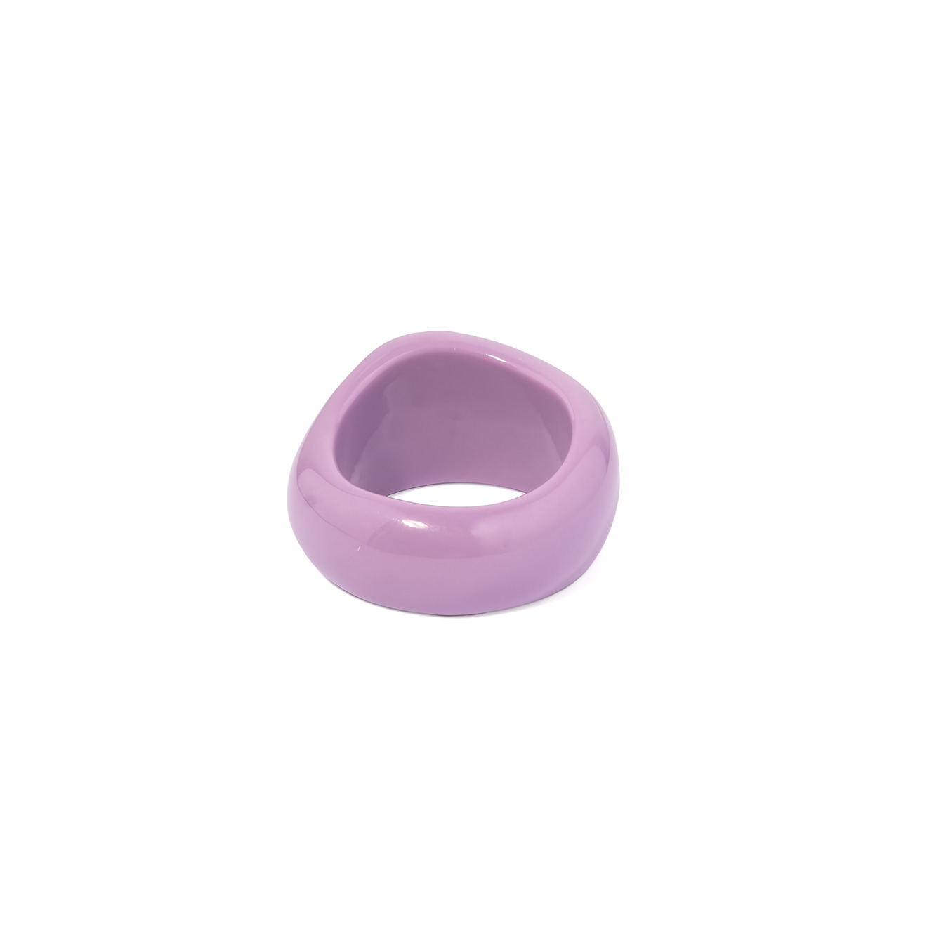 Lilac ring with lilac crystal