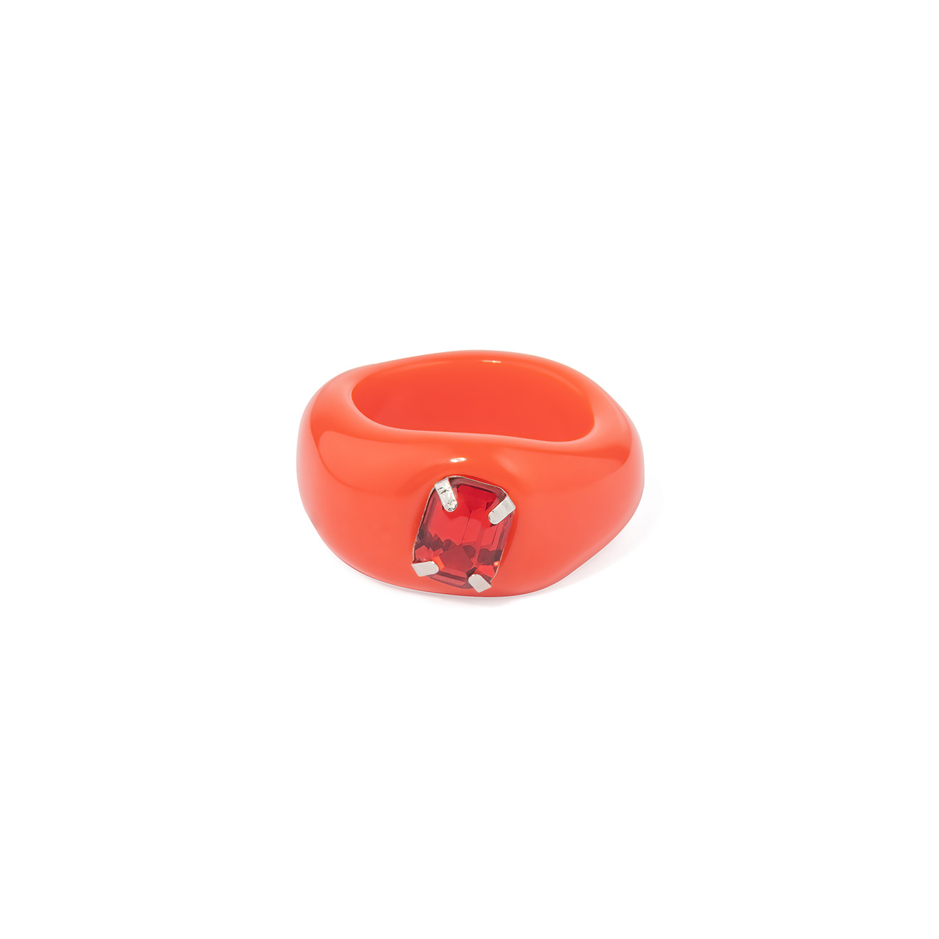 Red ring with crystal