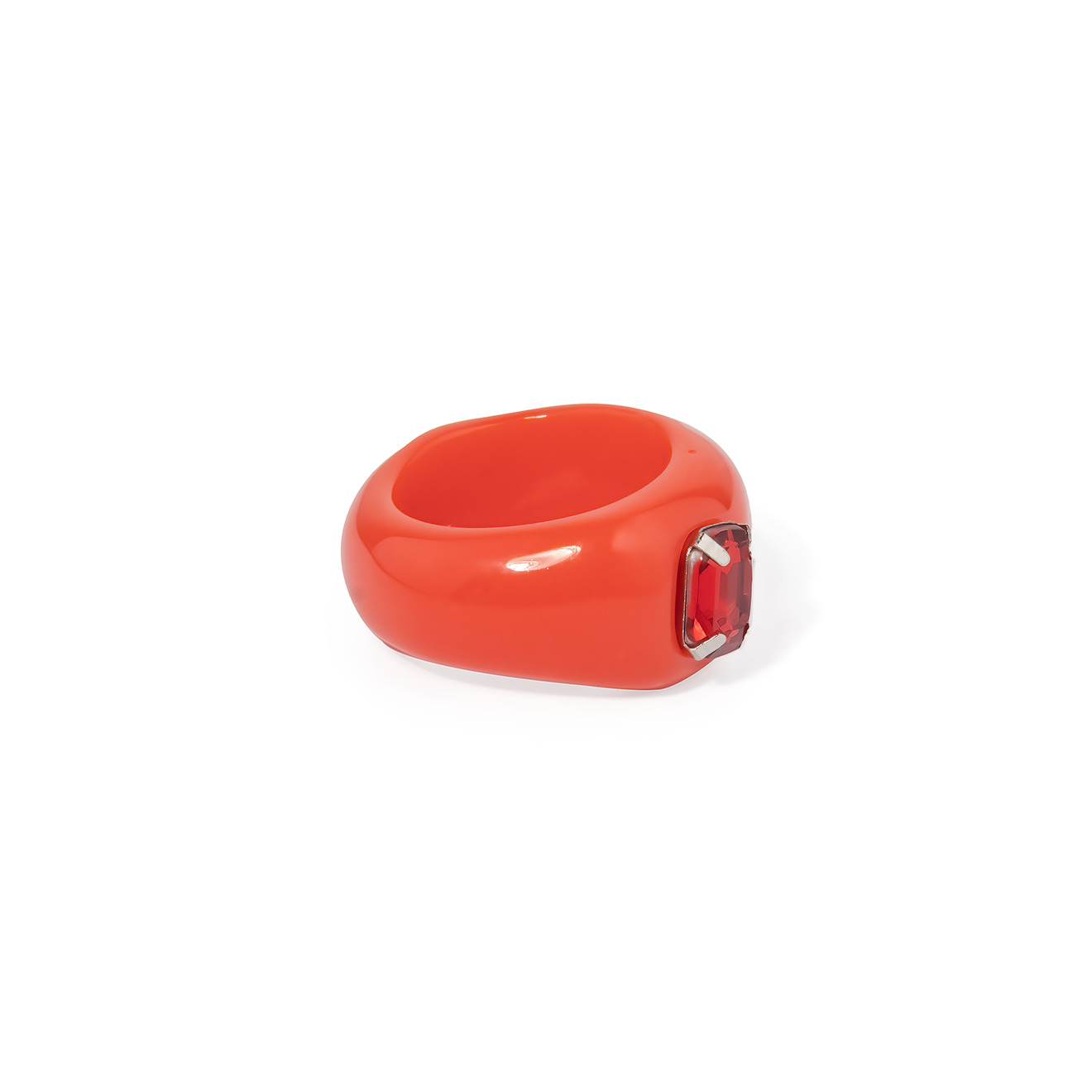 Red ring with crystal
