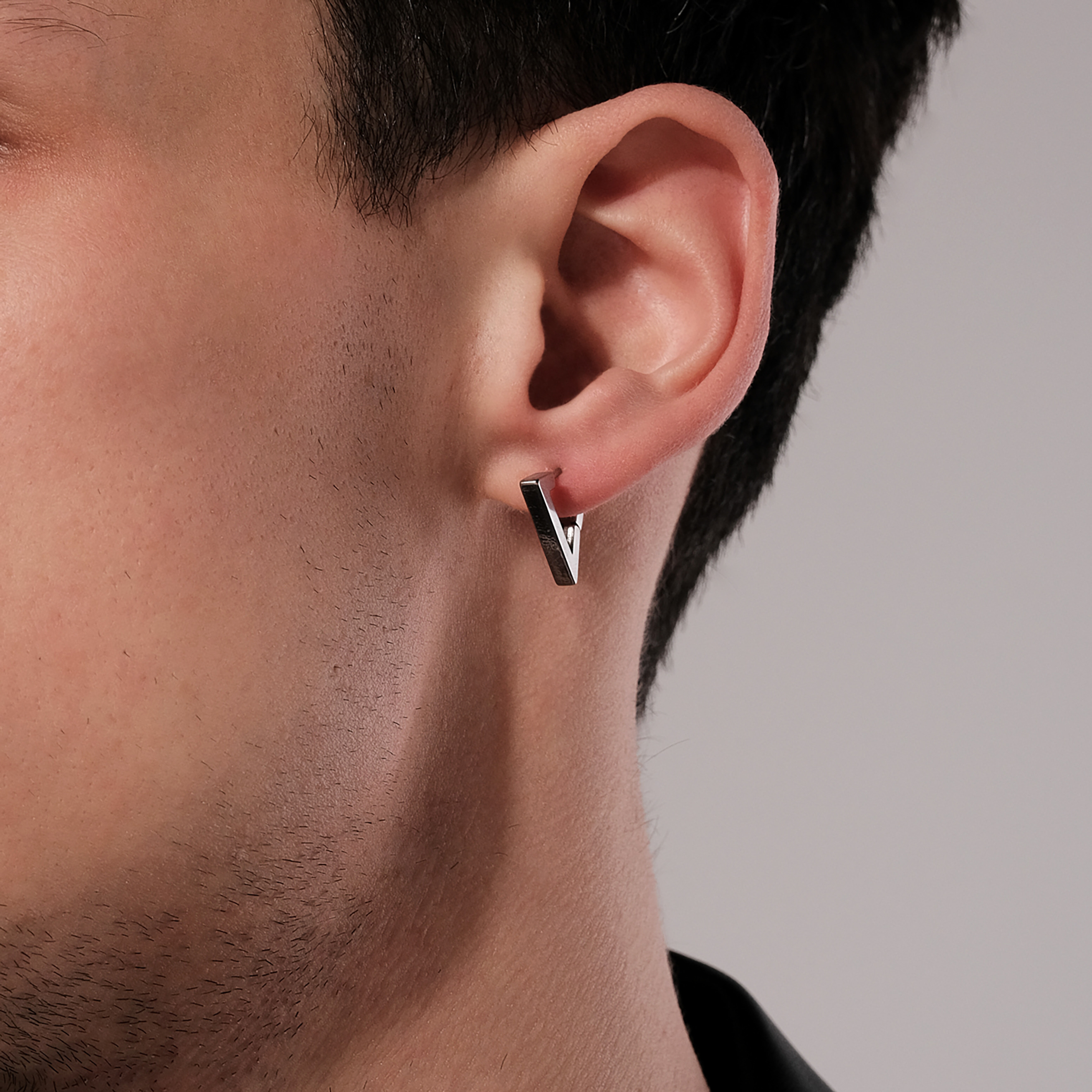 single earring triangle