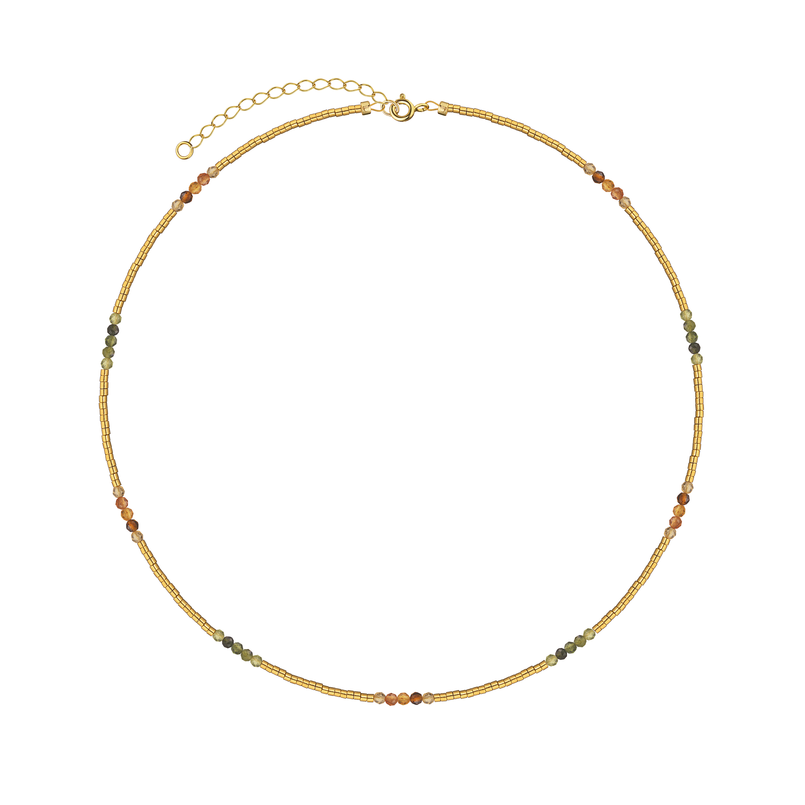 Gold-plated Necklace Turmalin Necklace