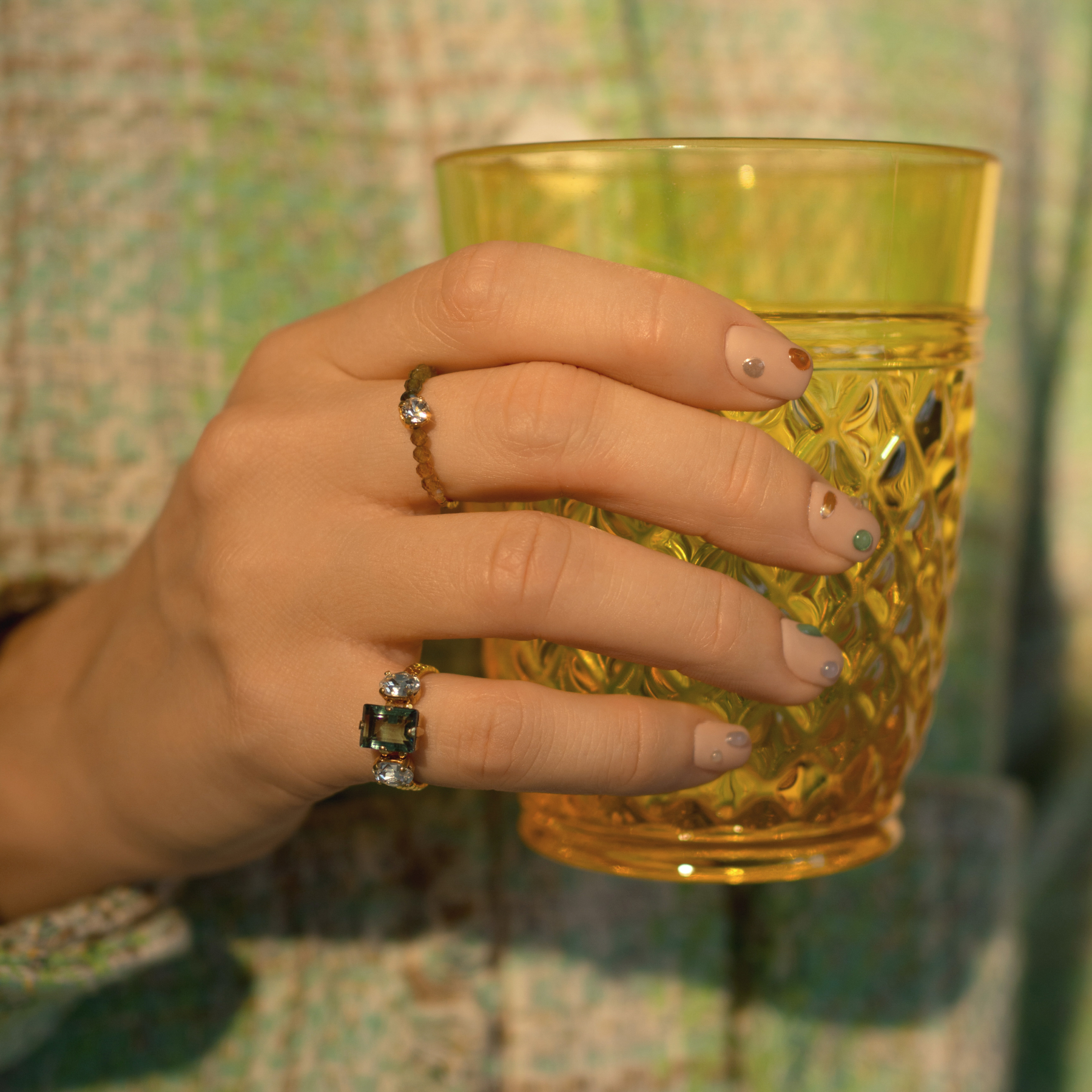 Кольцо Palm Ring с кристаллами Swarovski