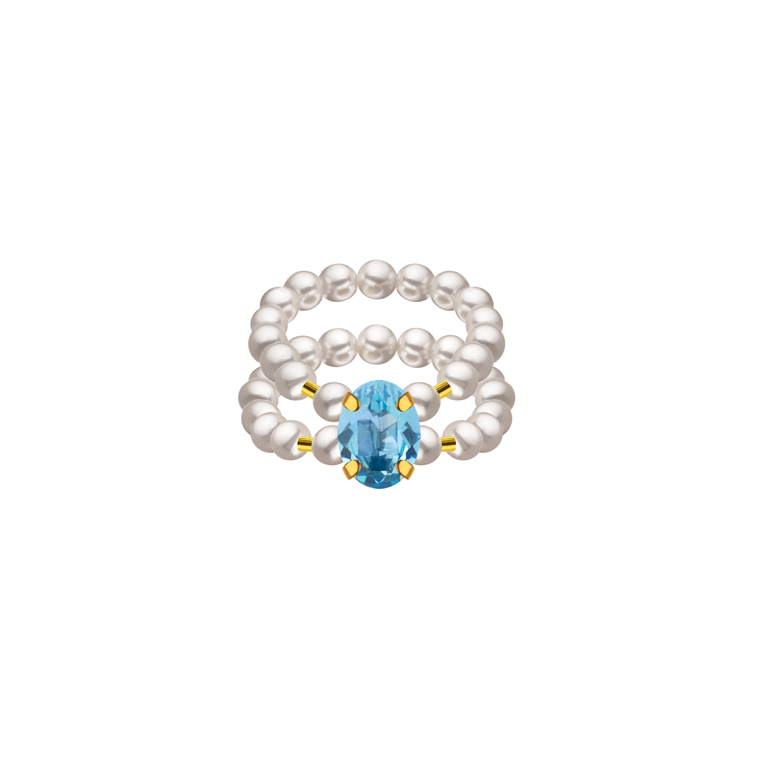 Кольцо SKY ring с жемчугом