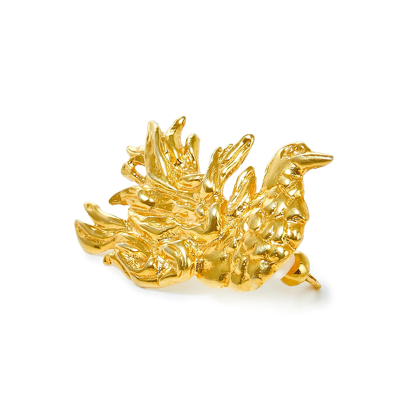 Gold-plated Bird Earrings