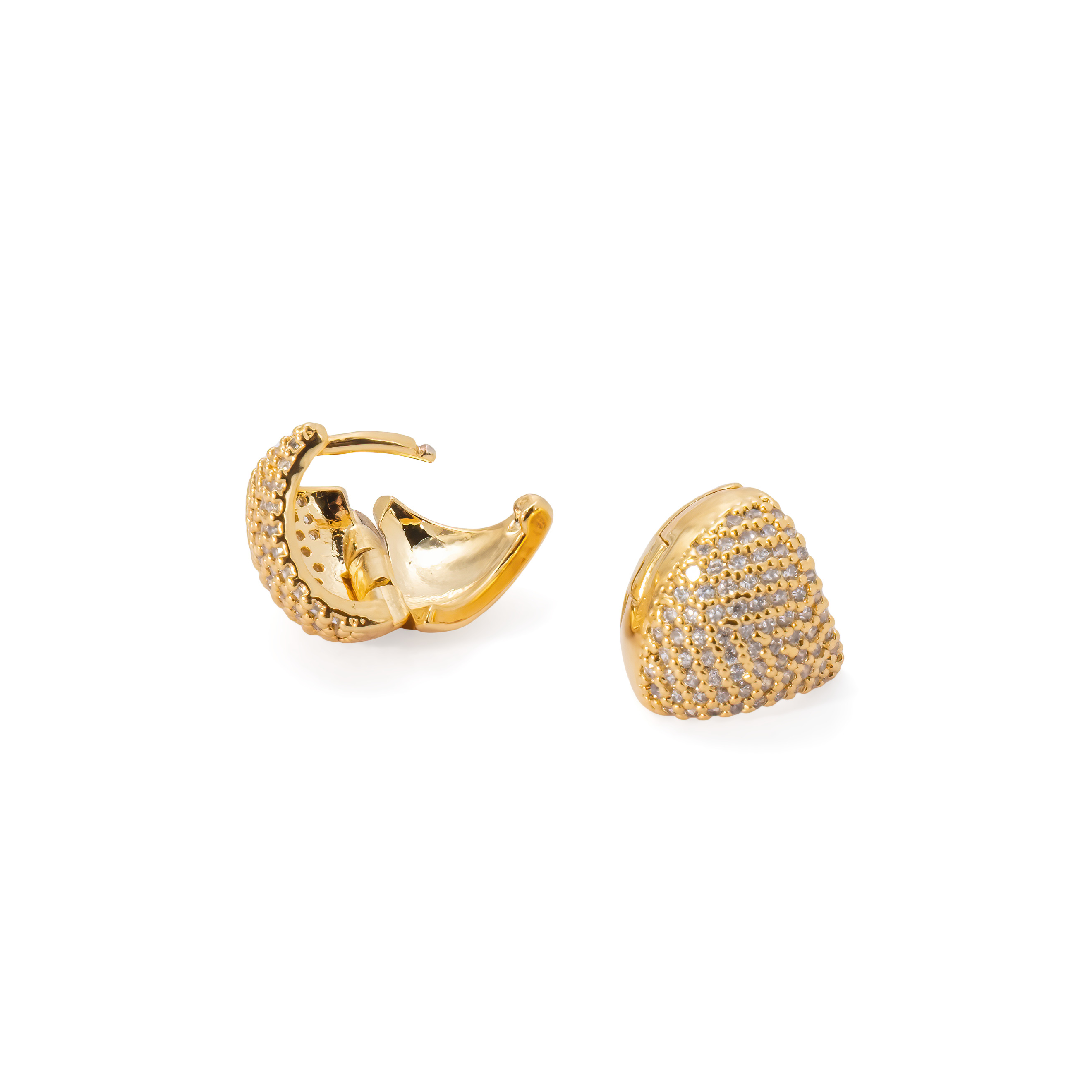 drop earrings with crystals