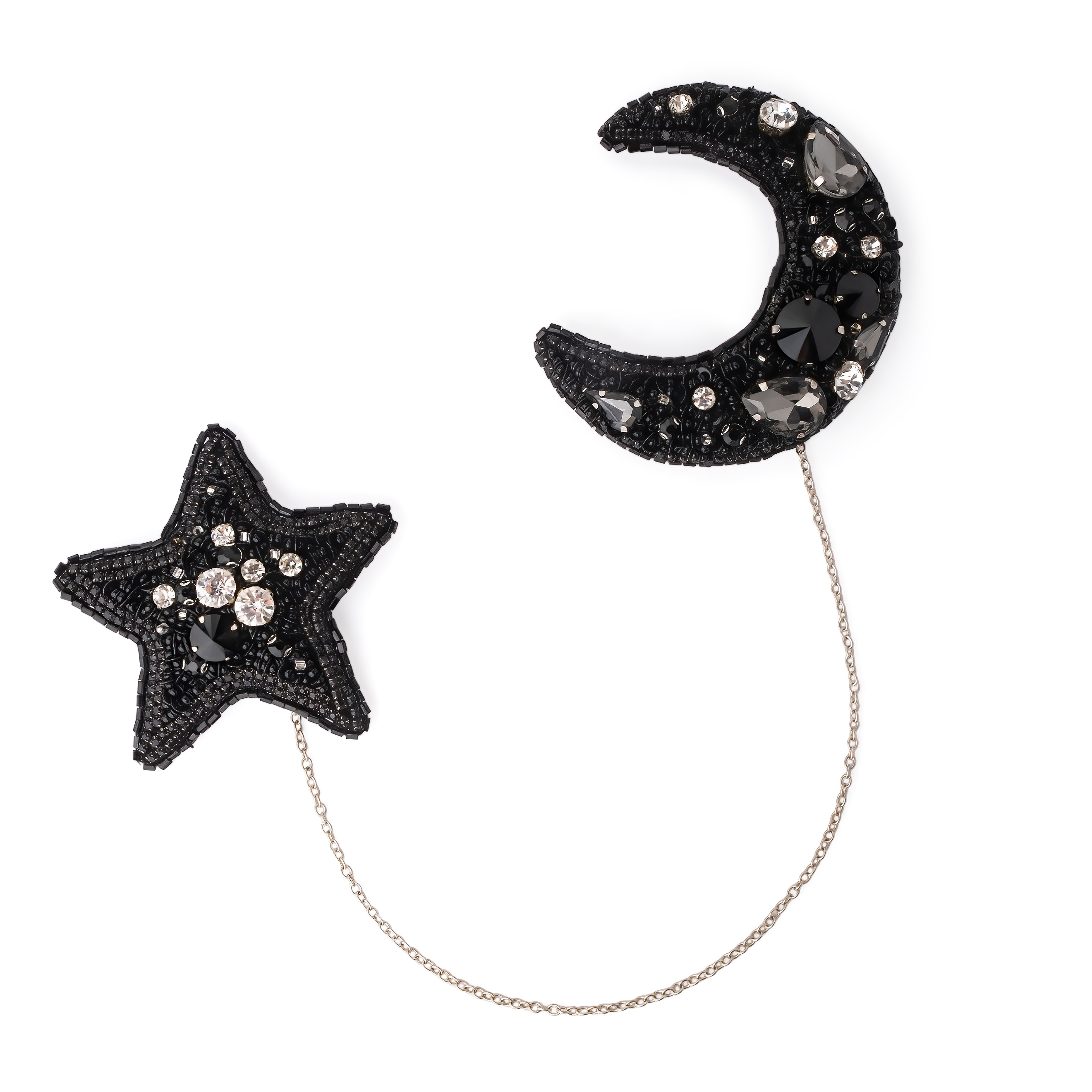 A set of brooches "The Month and the star"