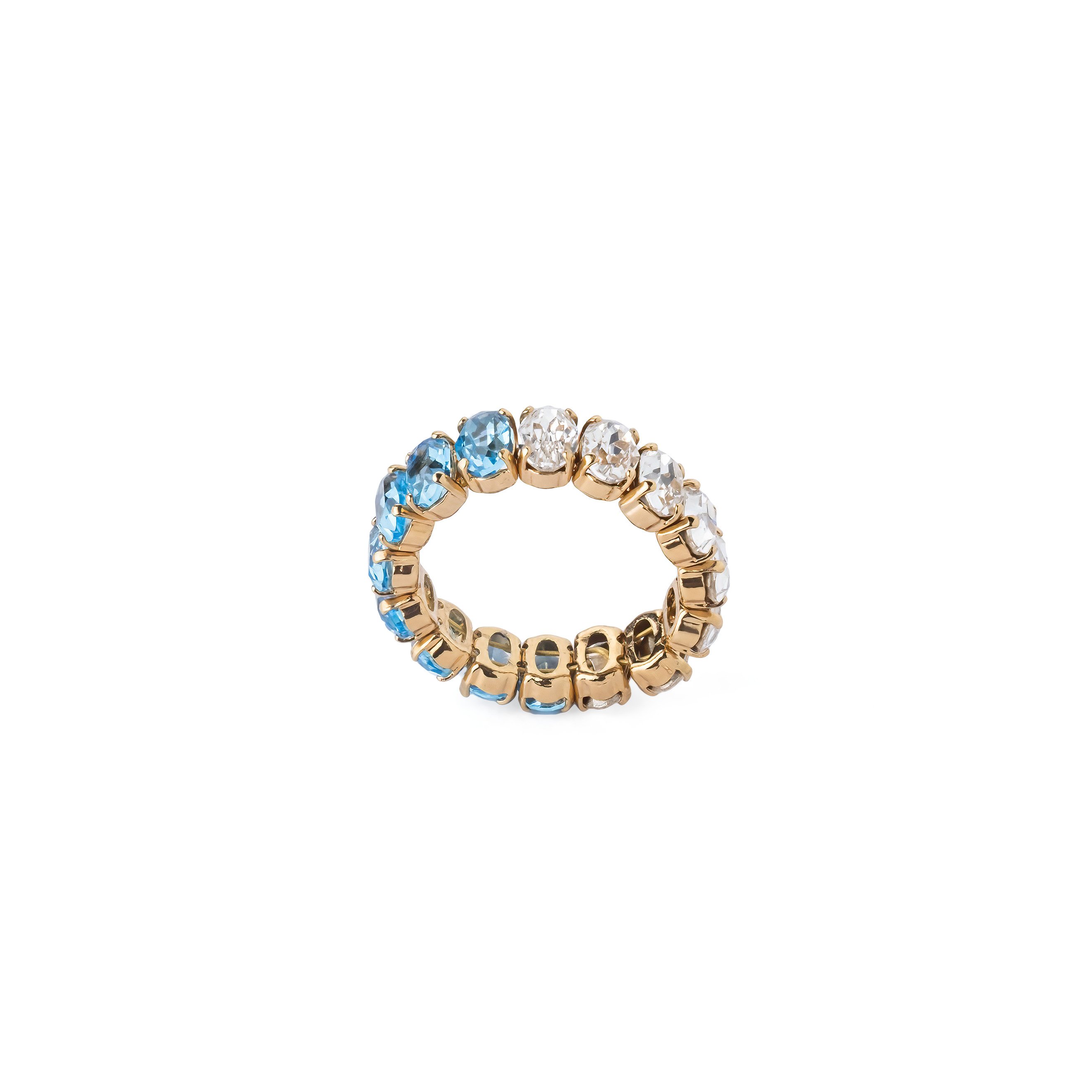 Кольцо Ocean с кристаллами Swarovski